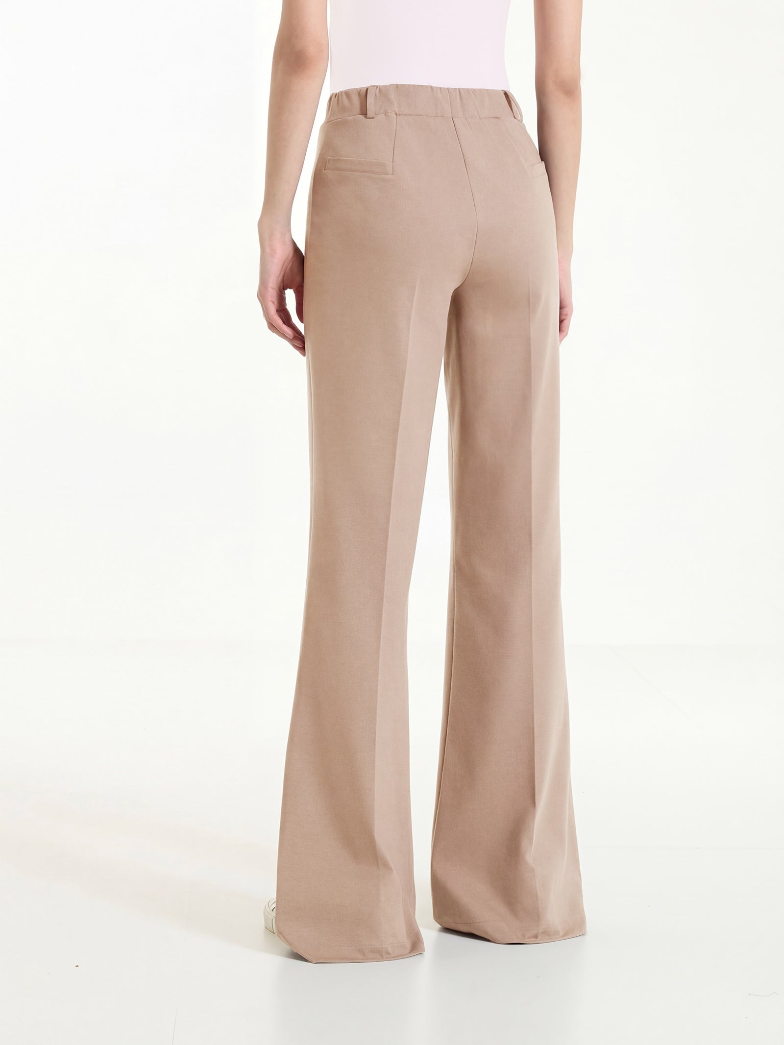 Ragno Compact Light Pantalone flare Warm Taupe leggero