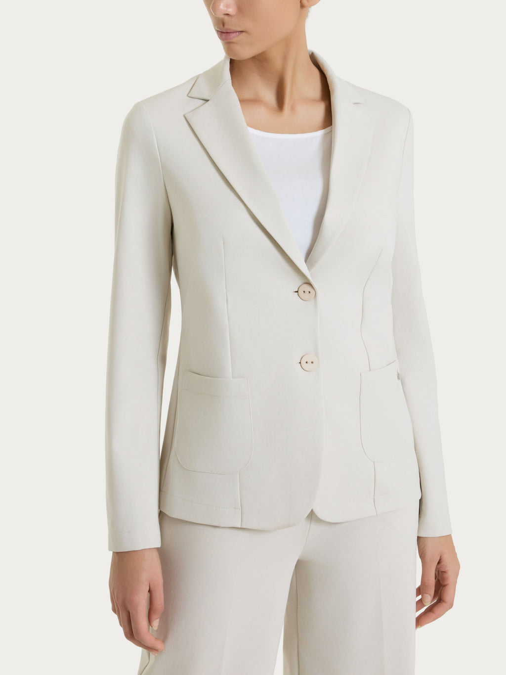 Ragno Compact Light Two-Button Blazer donna Champignon leggero