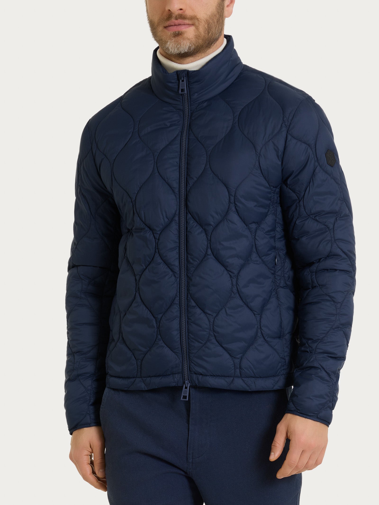 Ragno Onion Quilt Piumino puffer uomo Bleu trapuntato