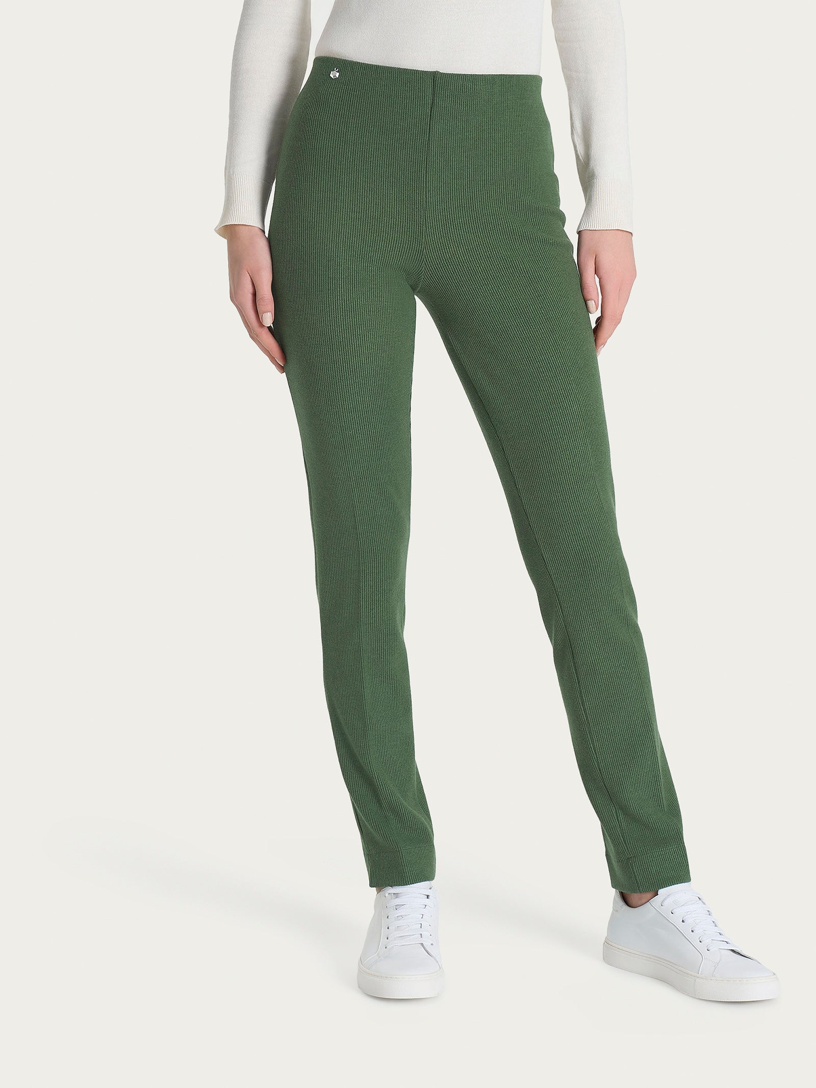 Ragno Velvet The Cigarette pantalone sigaretta Bronze Green velluto