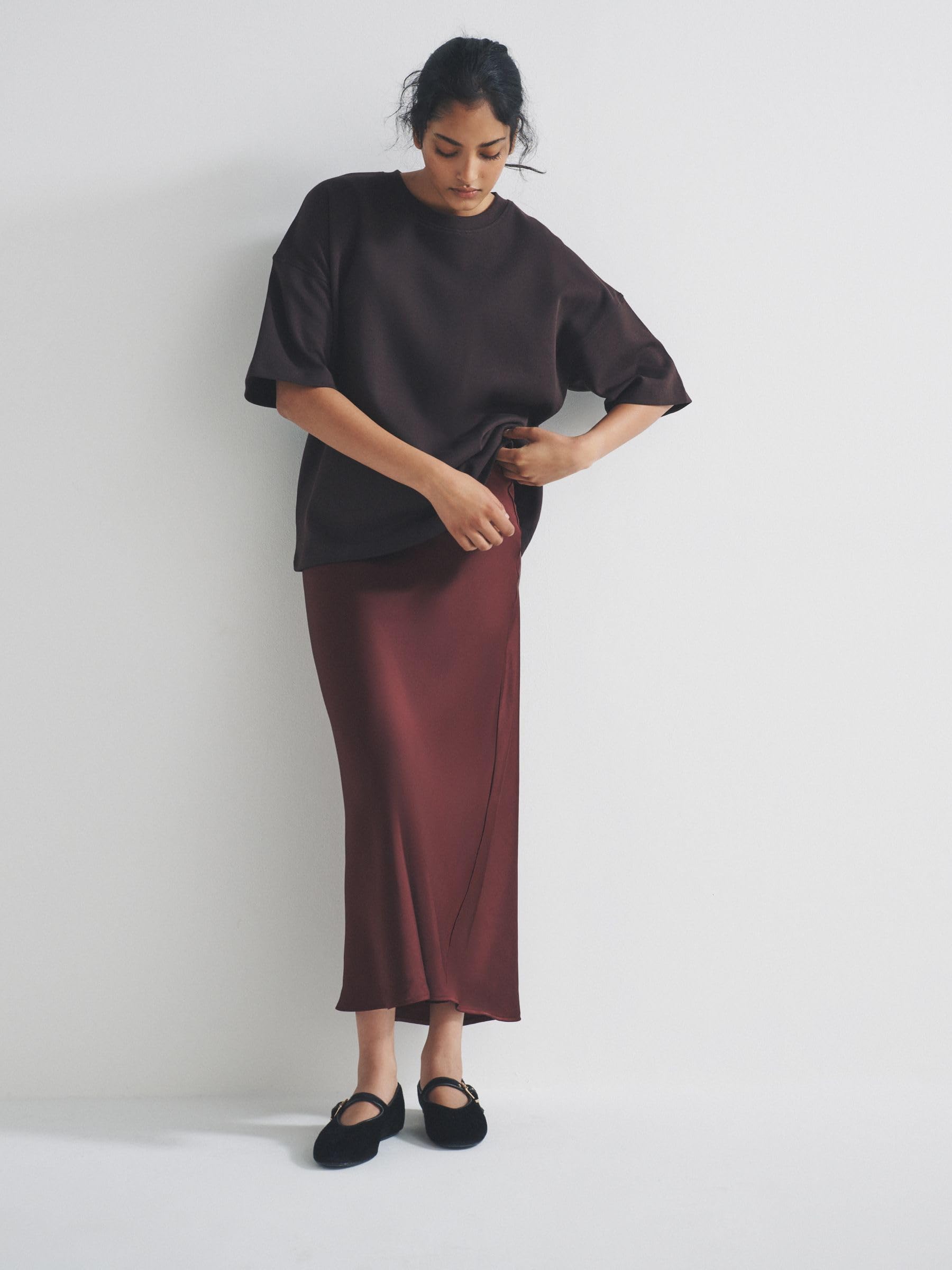 Geo Next The Set gonna longuette satin donna confezione da 2