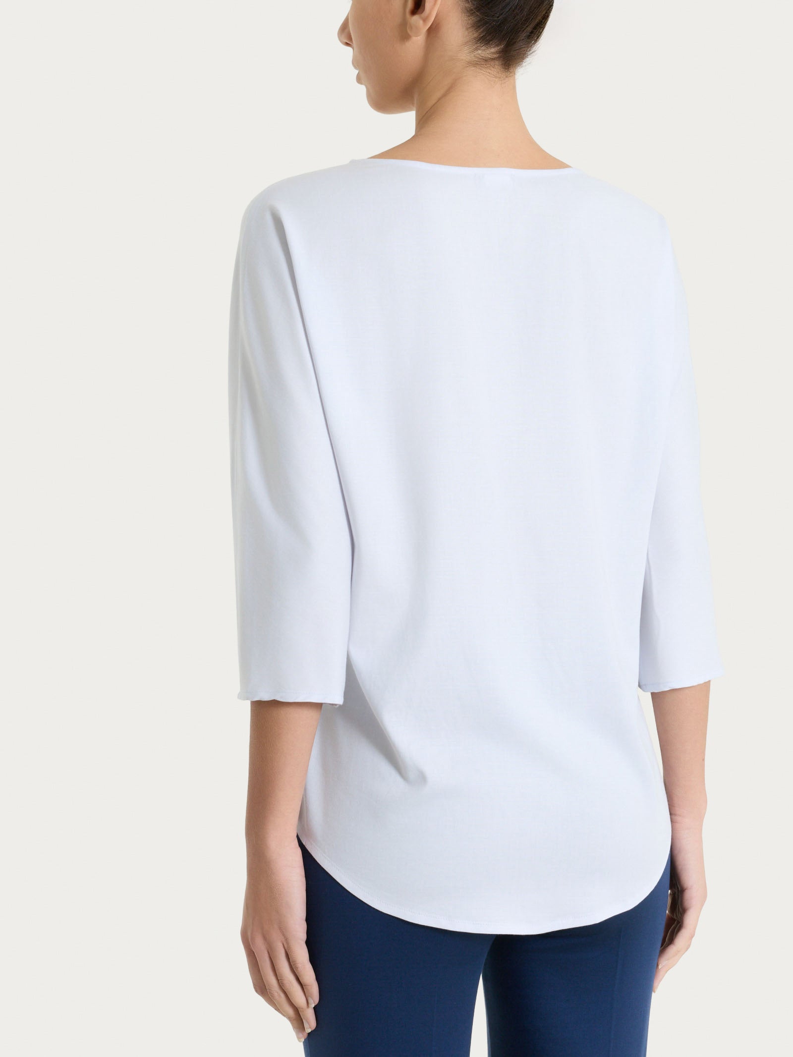 Ragno Voile Stretch blusa manica 3/4 Lilac Hint barchetta
