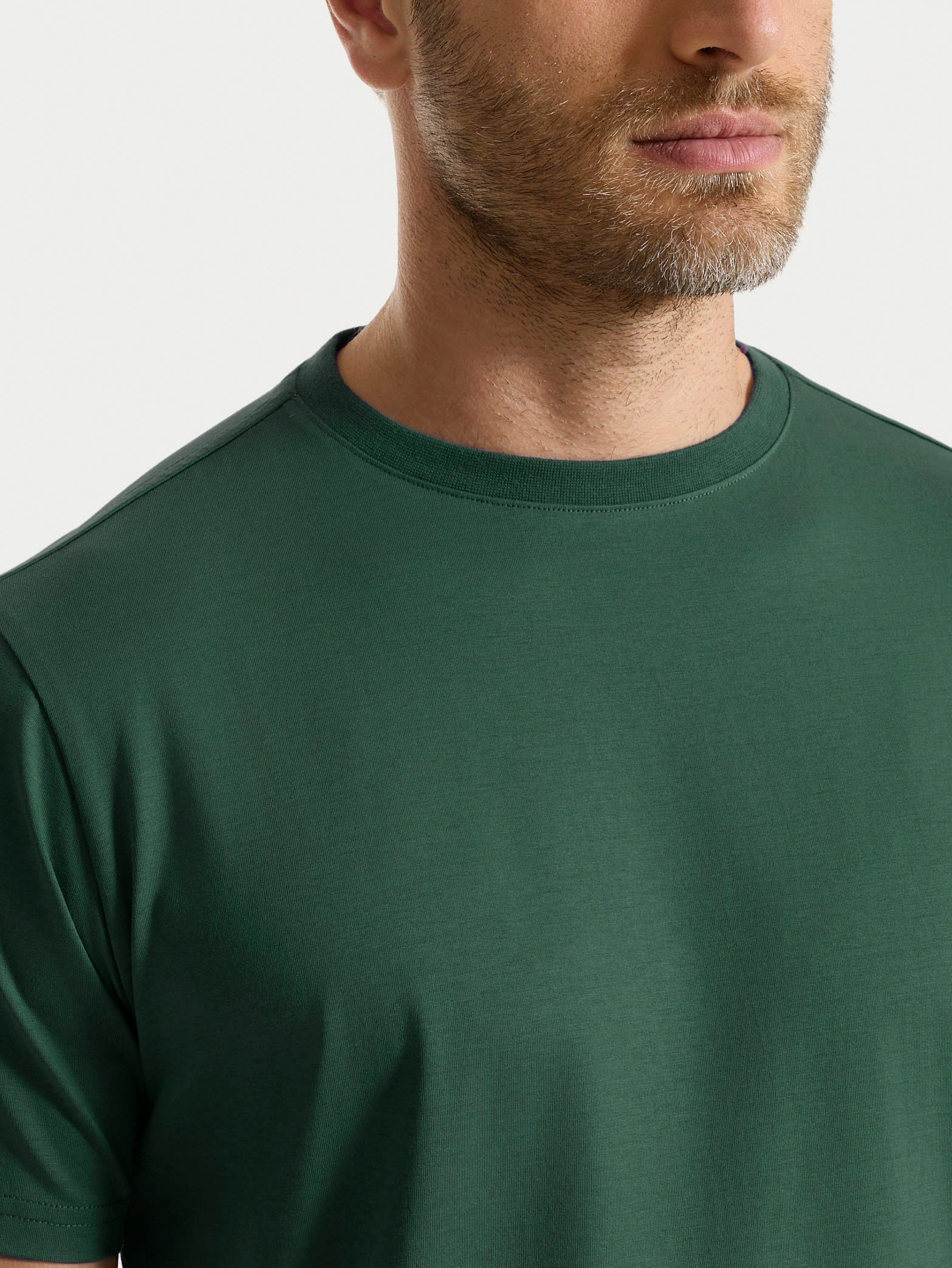 Ragno Maglietta Girocollo Jersey Pineneedle Puro Cotone Uomo