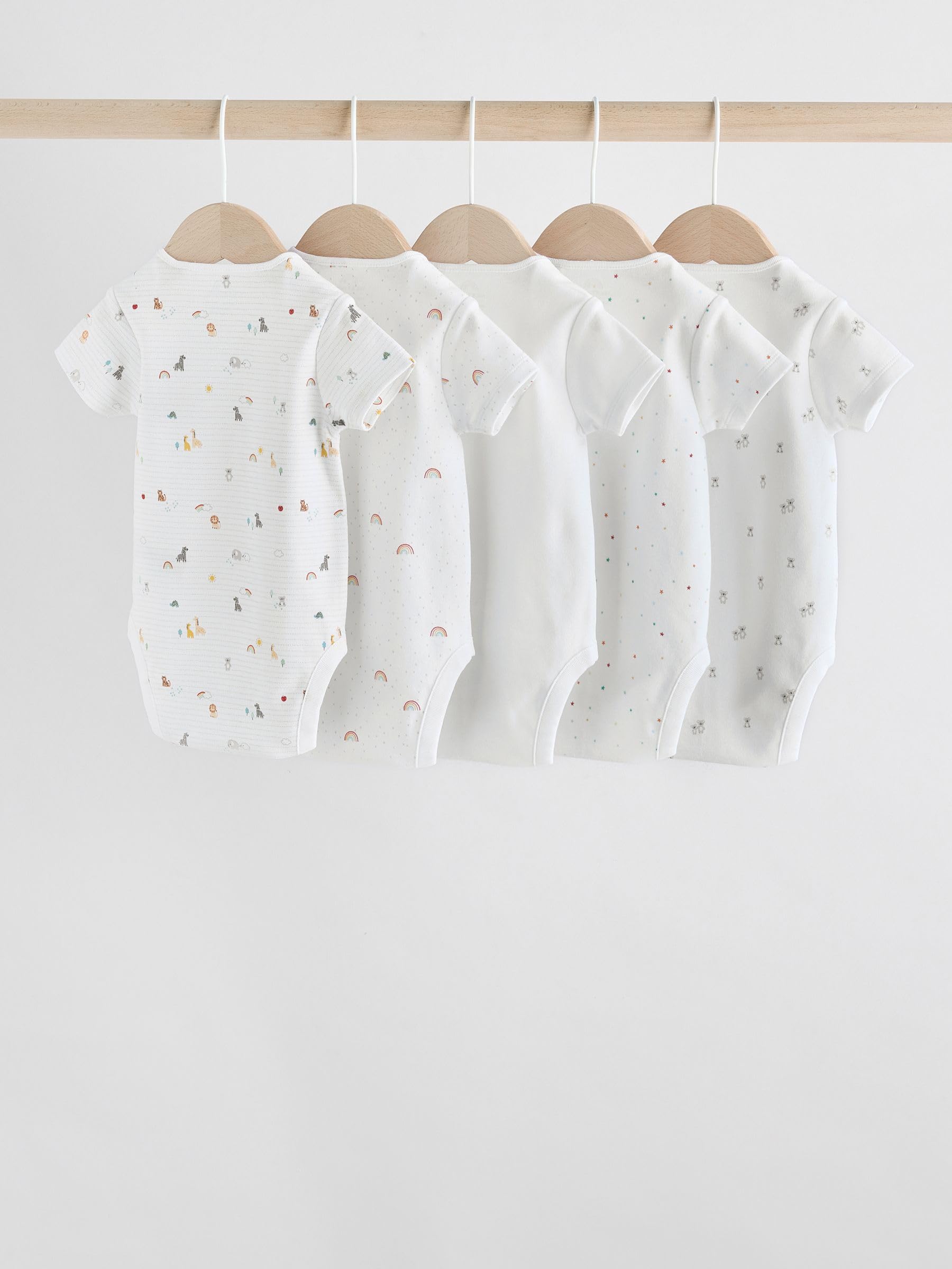 Geo Next Body Maniche Corte Neonato 5 Pezzi Cotone
