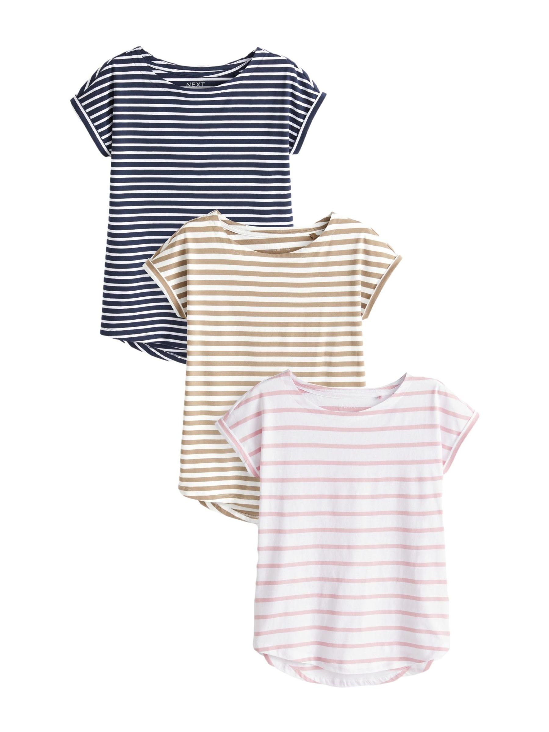 Geo Next t-shirt donna aletta cotone 3 pezzi taglia 50