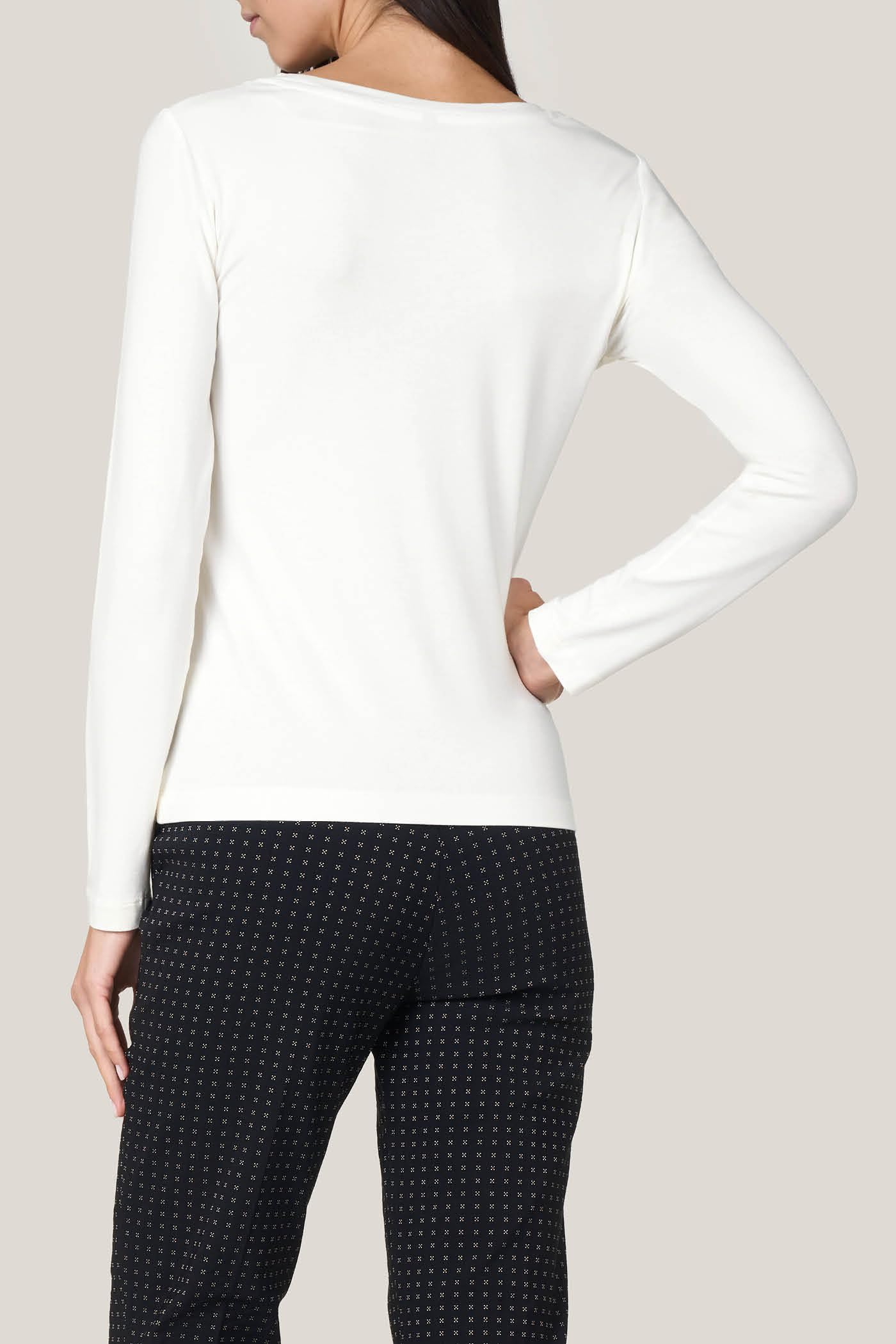 Goldenpoint Donna Maglia Girocollo Manica Lunga Aderente