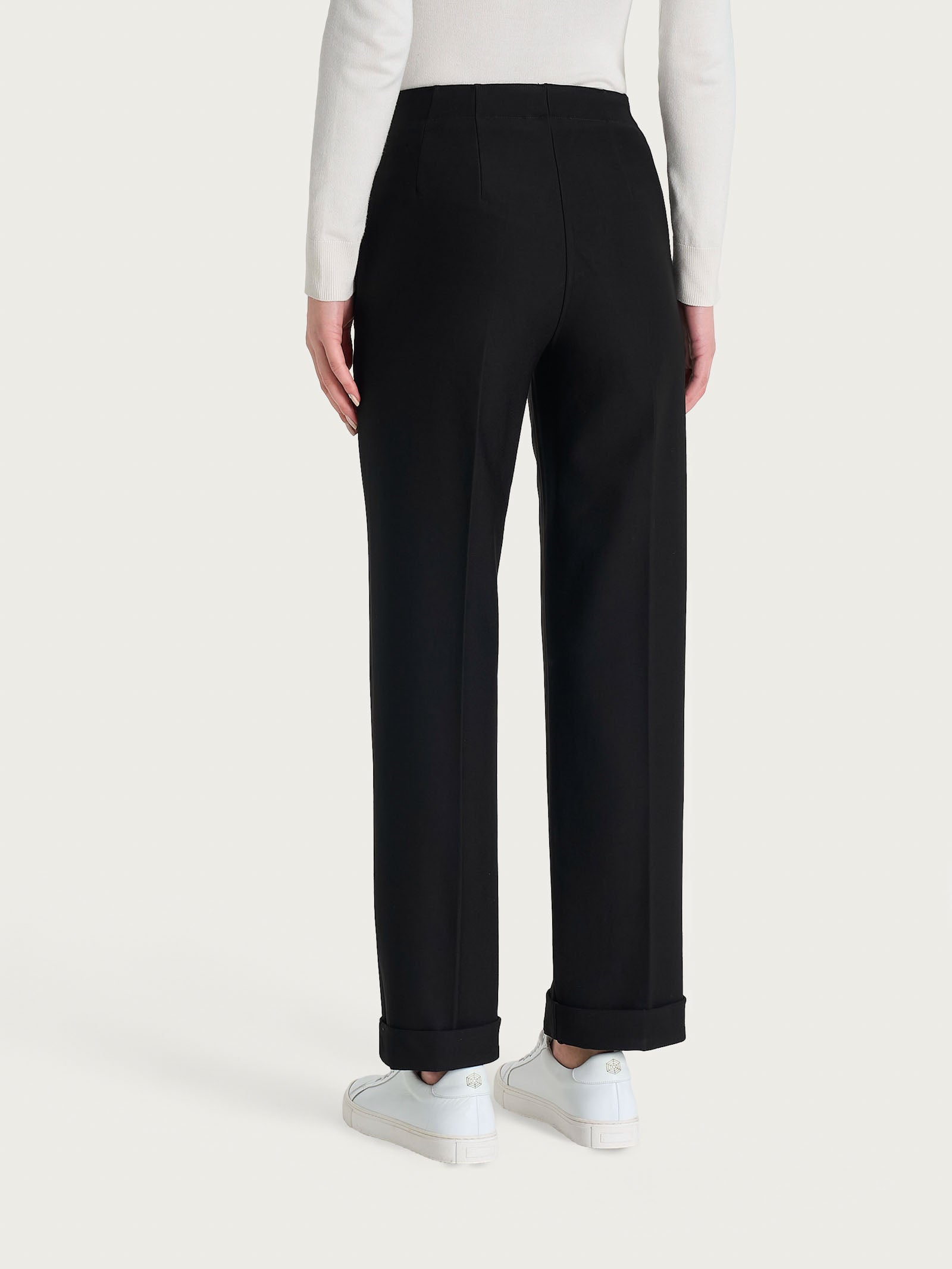 Ragno Compact Pantalone Dritto con Tasche Nero