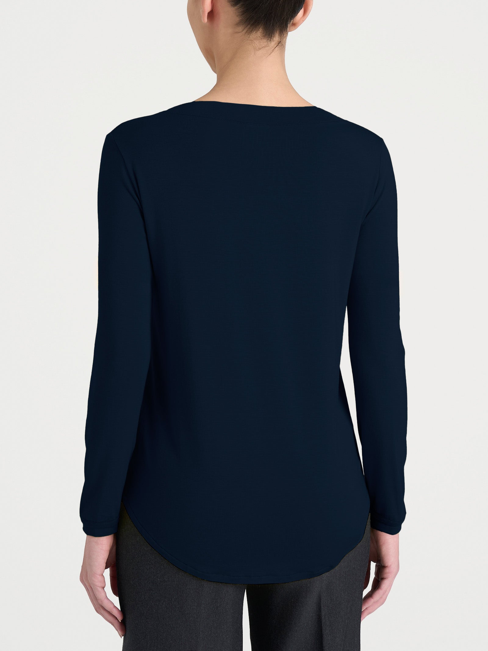 Ragno Eco Viscosa Maglietta Barchetta Donna Bleu