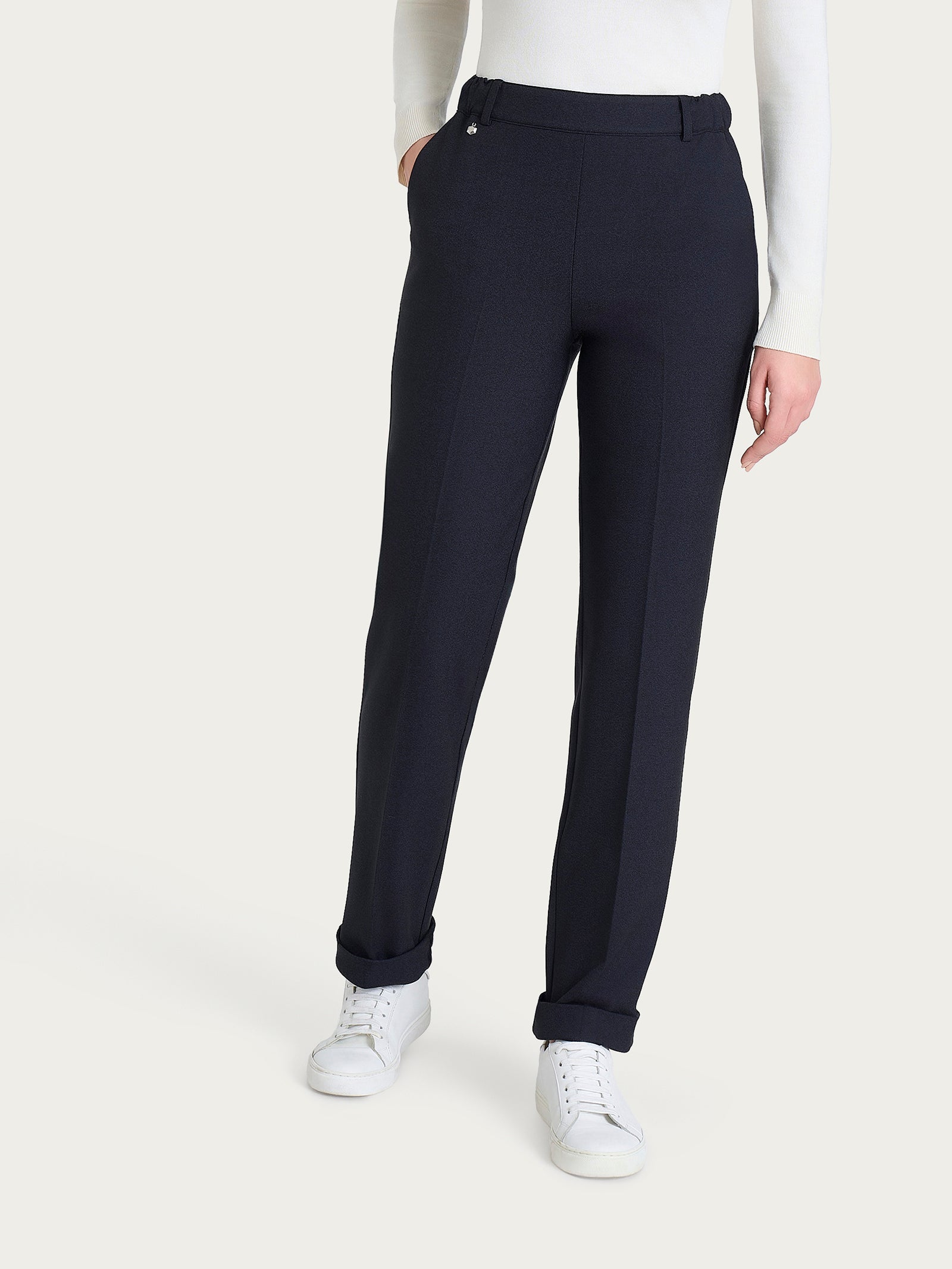 Ragno Compact Pantalone Dritto Tasche Bleu flanella
