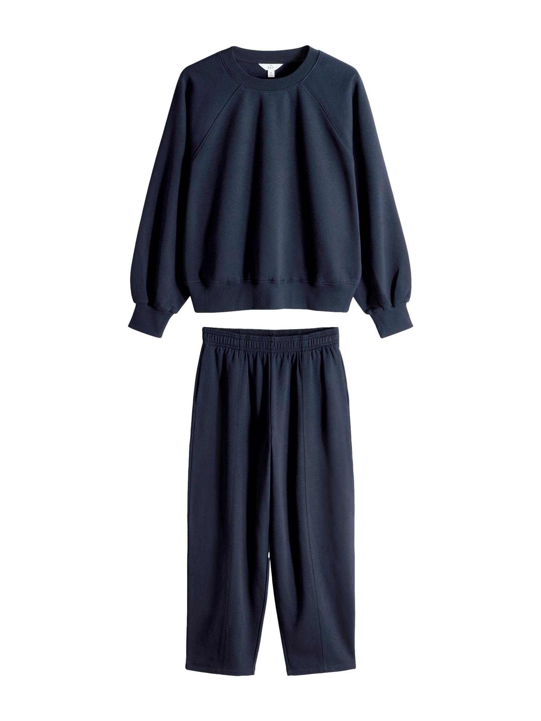 Geo Next The Set Tuta Felpa Girocollo 2 Pezzi Maniche Raglan