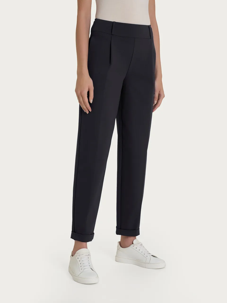 Ragno Compact Light pantalone carota nero estivo