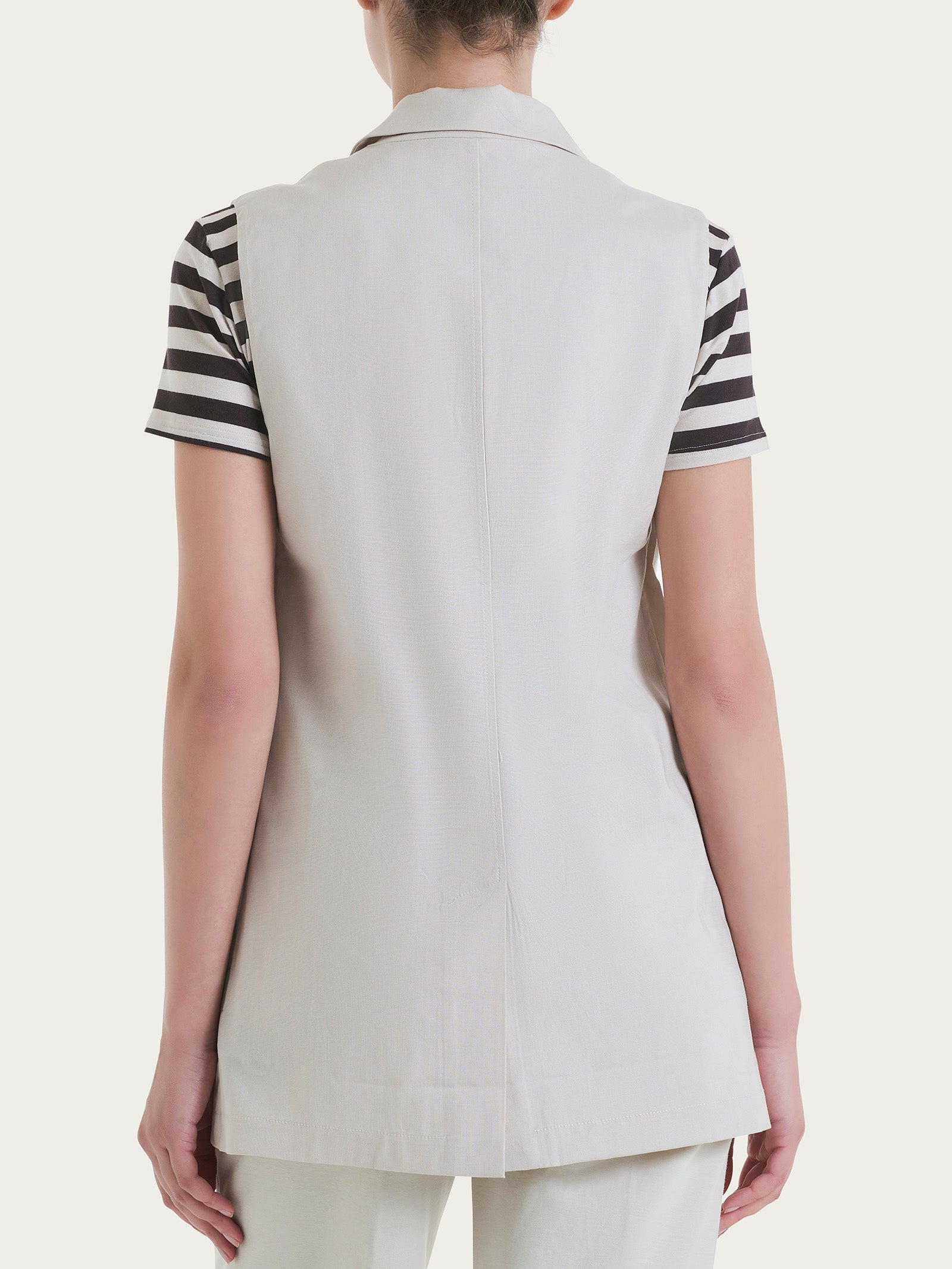 Ragno Super Natural Gilet Lungo Donna Champignon Fresco