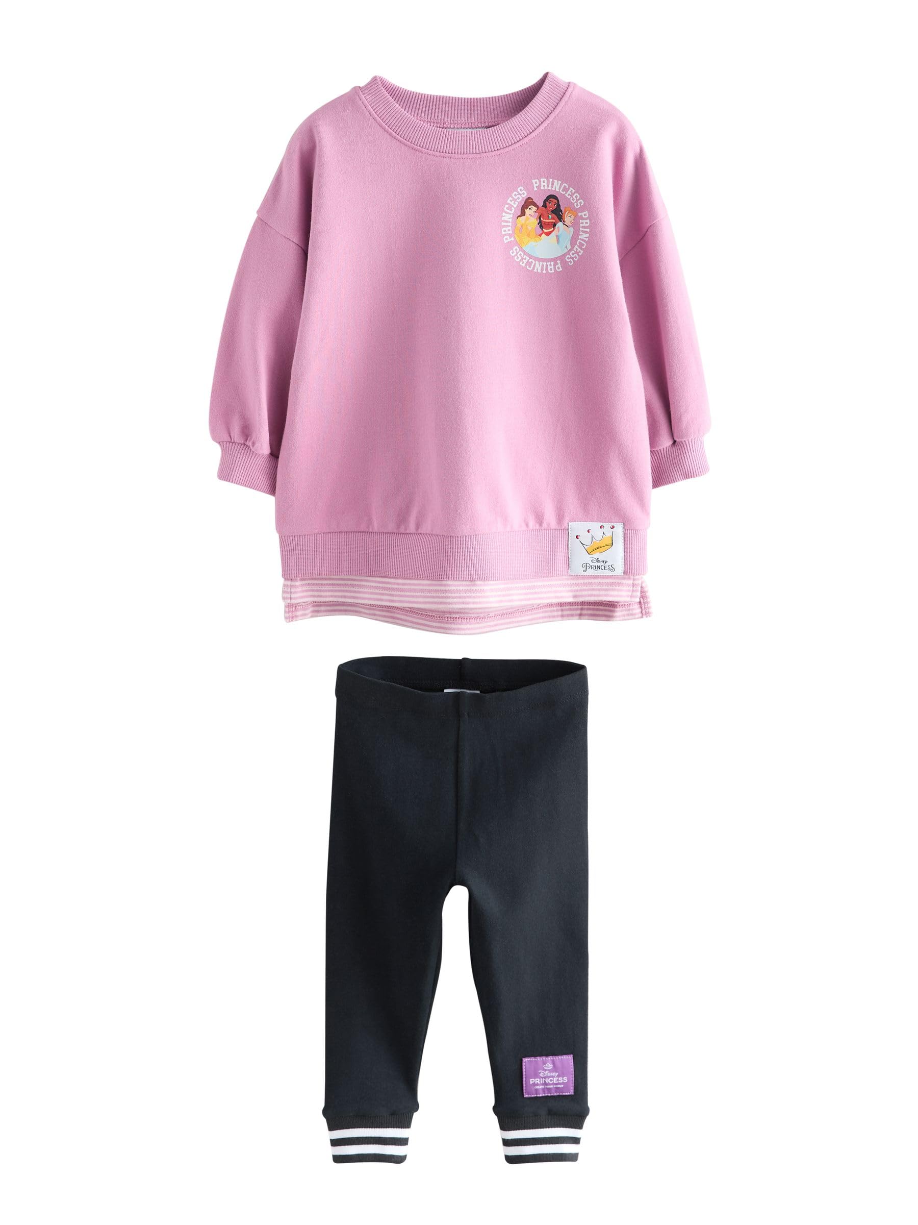 Geo Next completo top finto strato e leggings bambina Principesse