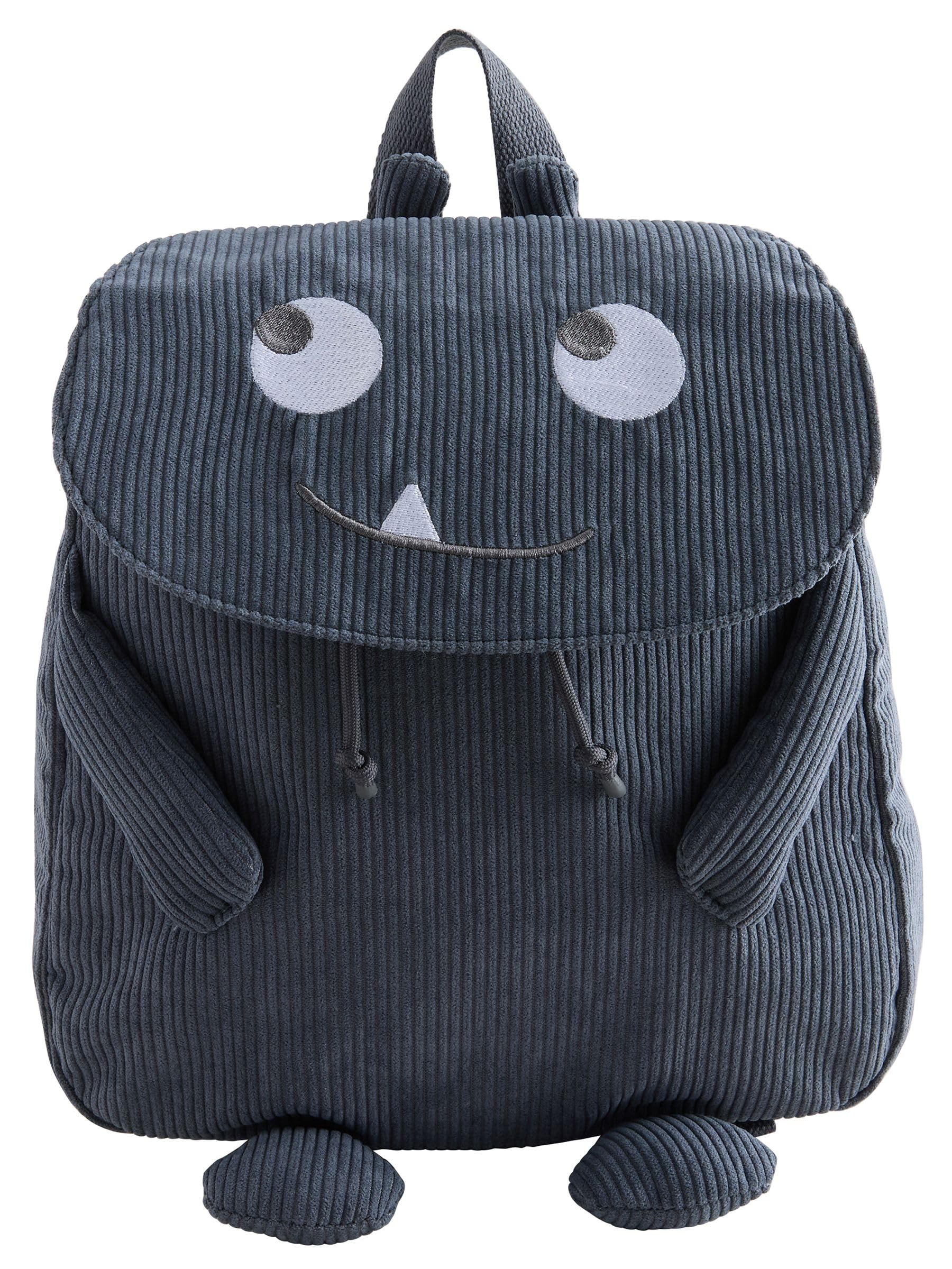 Next Zaino Mostro Bambino Blue Cord in Velluto