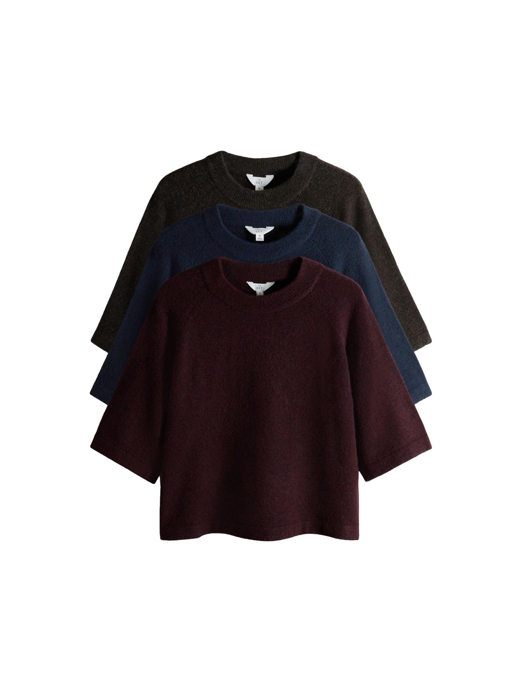 Geo Next The Set T-Shirt Girocollo Maglia Lana 3 Pezzi