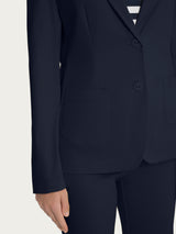 Ragno Satin Power blazer due bottoni blu cotone elasticizzato