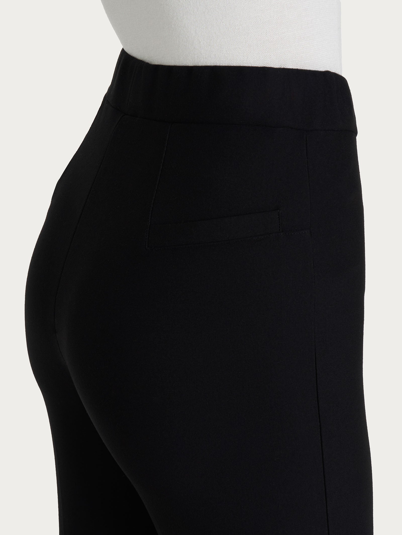 Ragno Compact pantalone flare Nero zampa elasticizzato