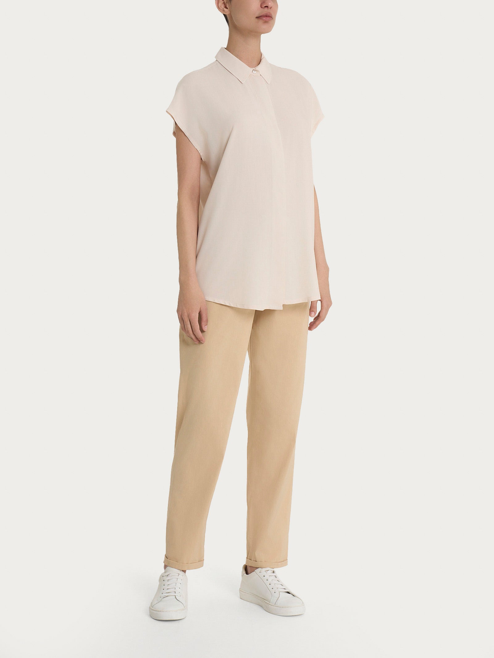Ragno Ecoseta Camicia Manica Corta Kimono Champignon viscosa
