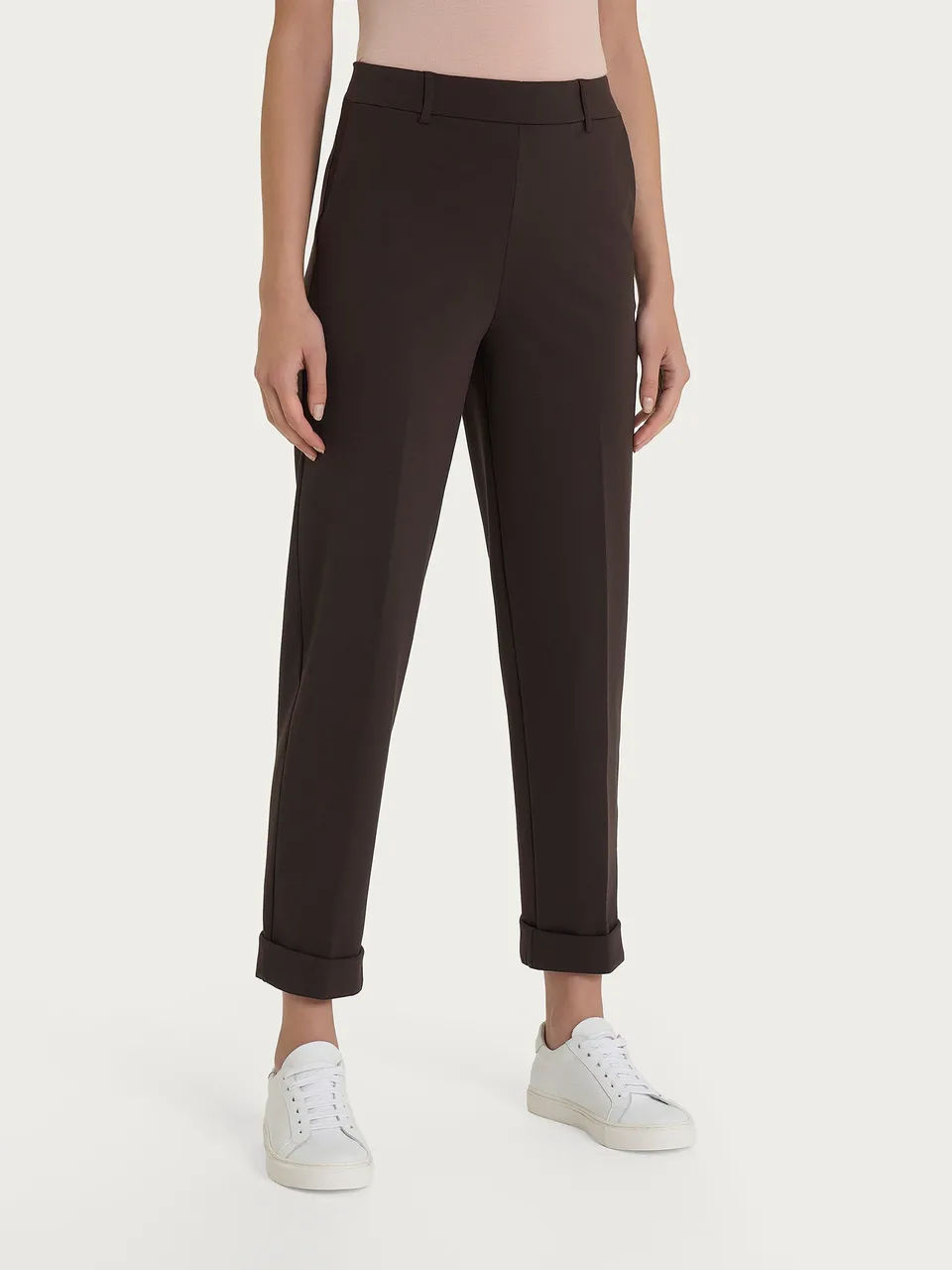 Ragno Compact Light Pantalone Carota Chocolate Torte cropped