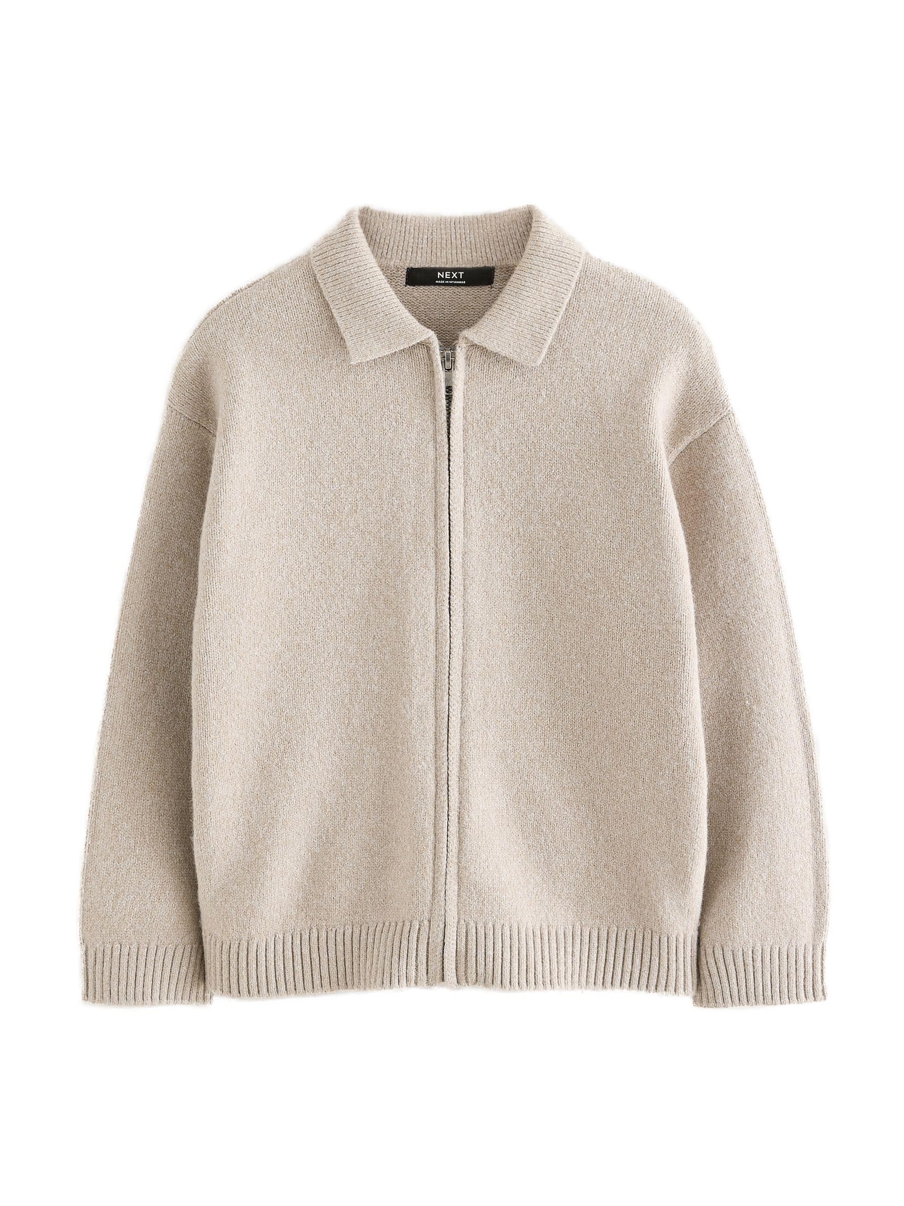 Next cardigan ragazzo zip intera taglia 128 comodo