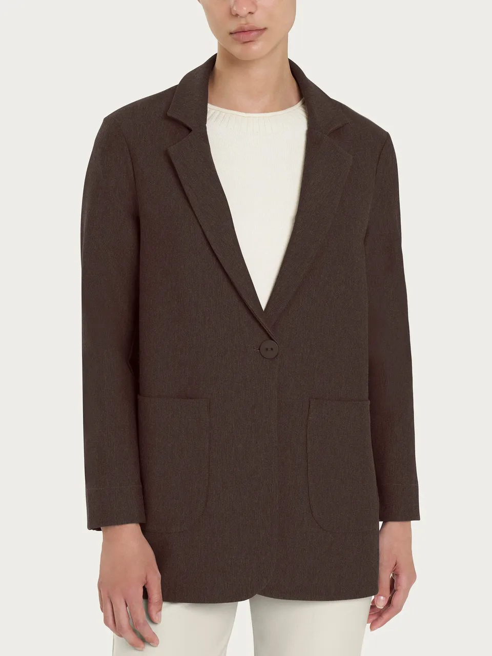 Ragno Compact blazer destrutturato Chocolate Torte
