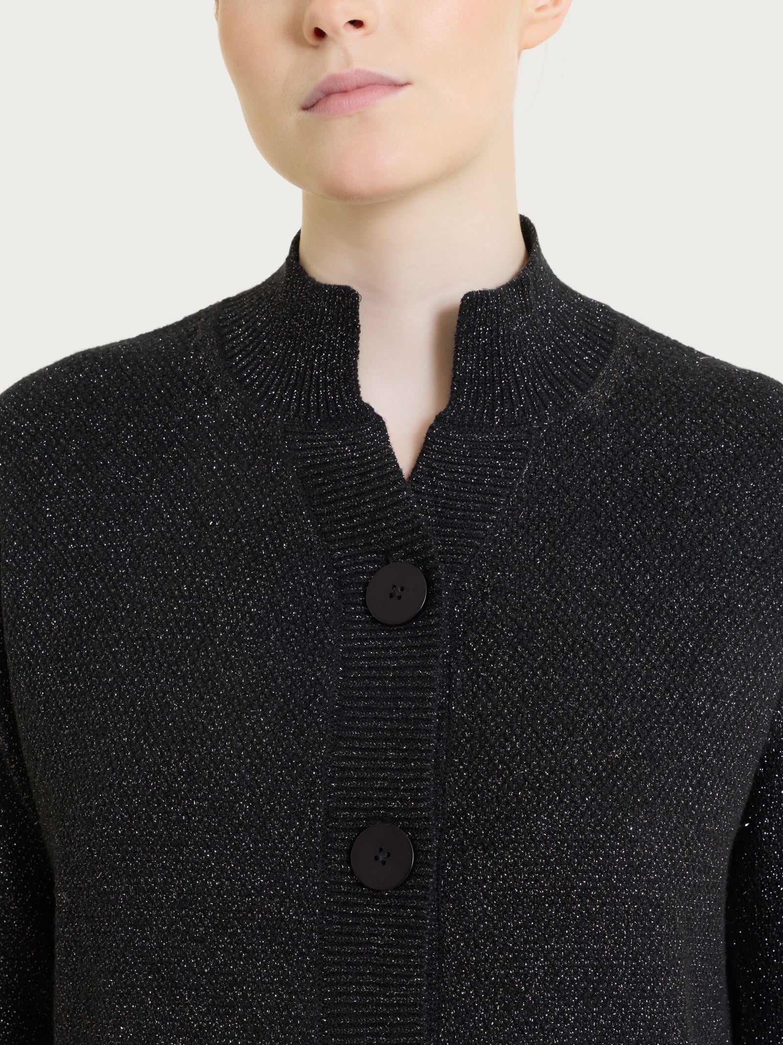 Ragno Merino Soft Cardigan Lupetto Donna Lana Nero
