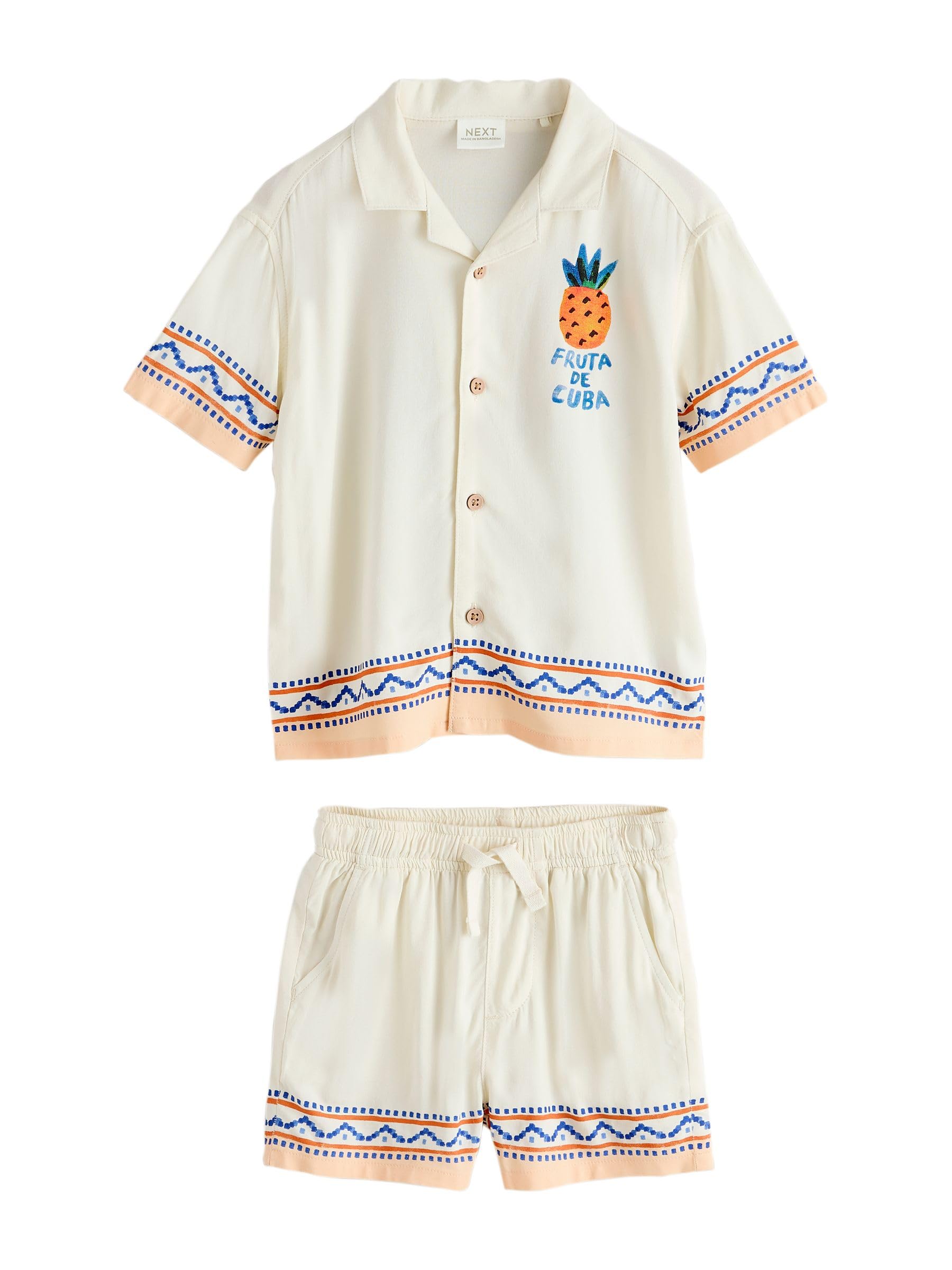 NEXT completo camicia shorts ragazzo 128-134