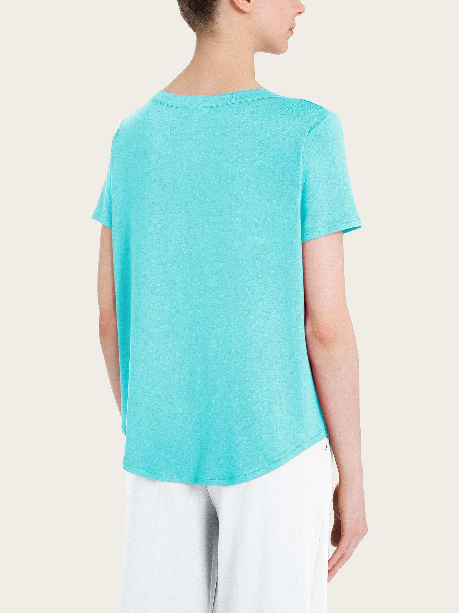 Ragno Viscosa Summer T-Shirt Manica Corta Viscosa Pool Blue
