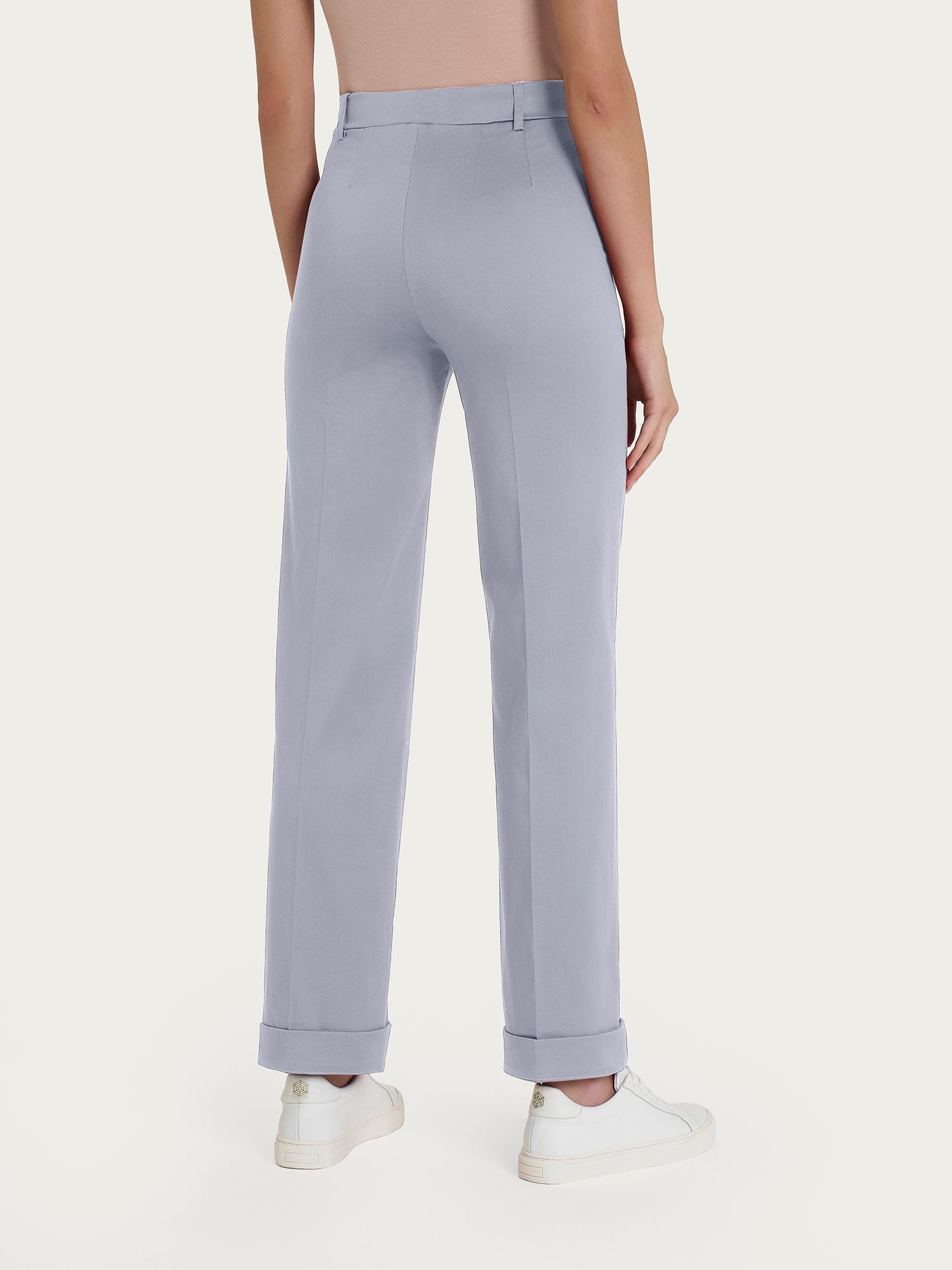 Ragno Satin Power Pantalone Dritto Ultimate Gray cotone