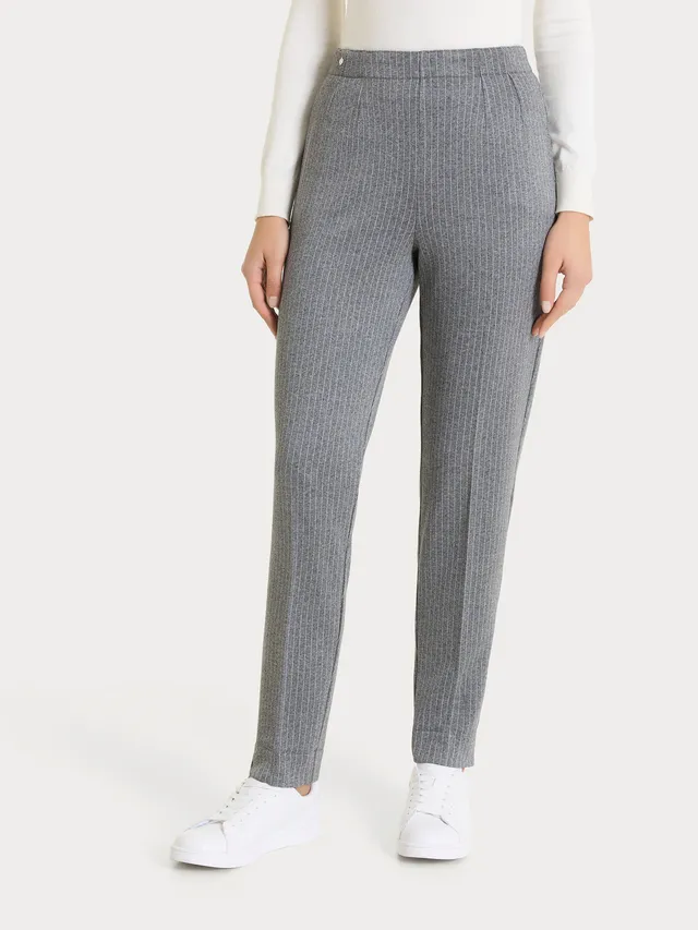Ragno Eco Jacquard Pantalone Sigaretta Ardesia Mel skinny