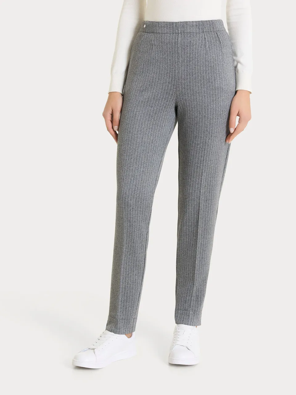 Ragno Eco Jacquard Pantalone Sigaretta Ardesia Mel skinny