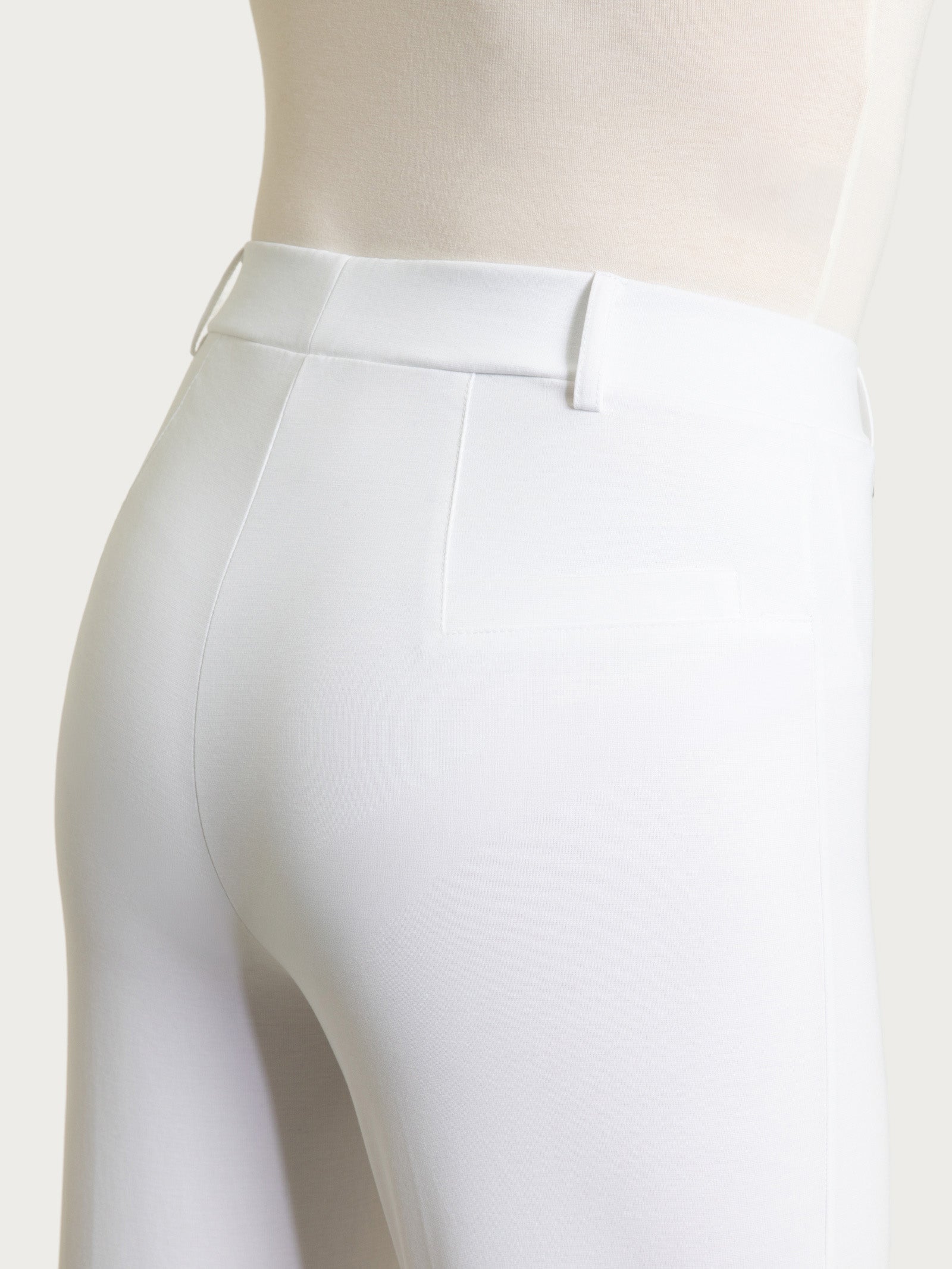 Ragno Compact Light pantalone flare Bianco elasticizzato