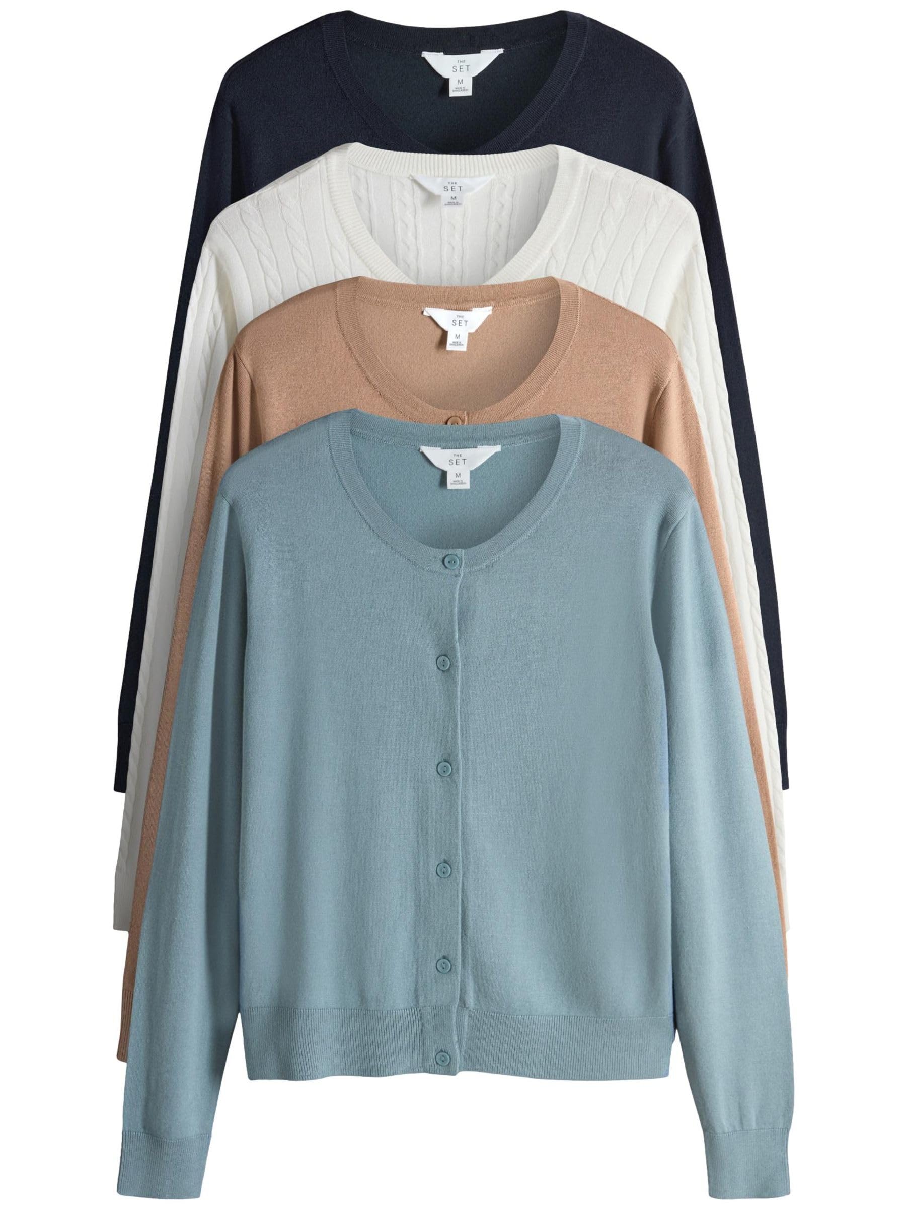 Next The Set cardigan trecce donna 4 pezzi taglia vera