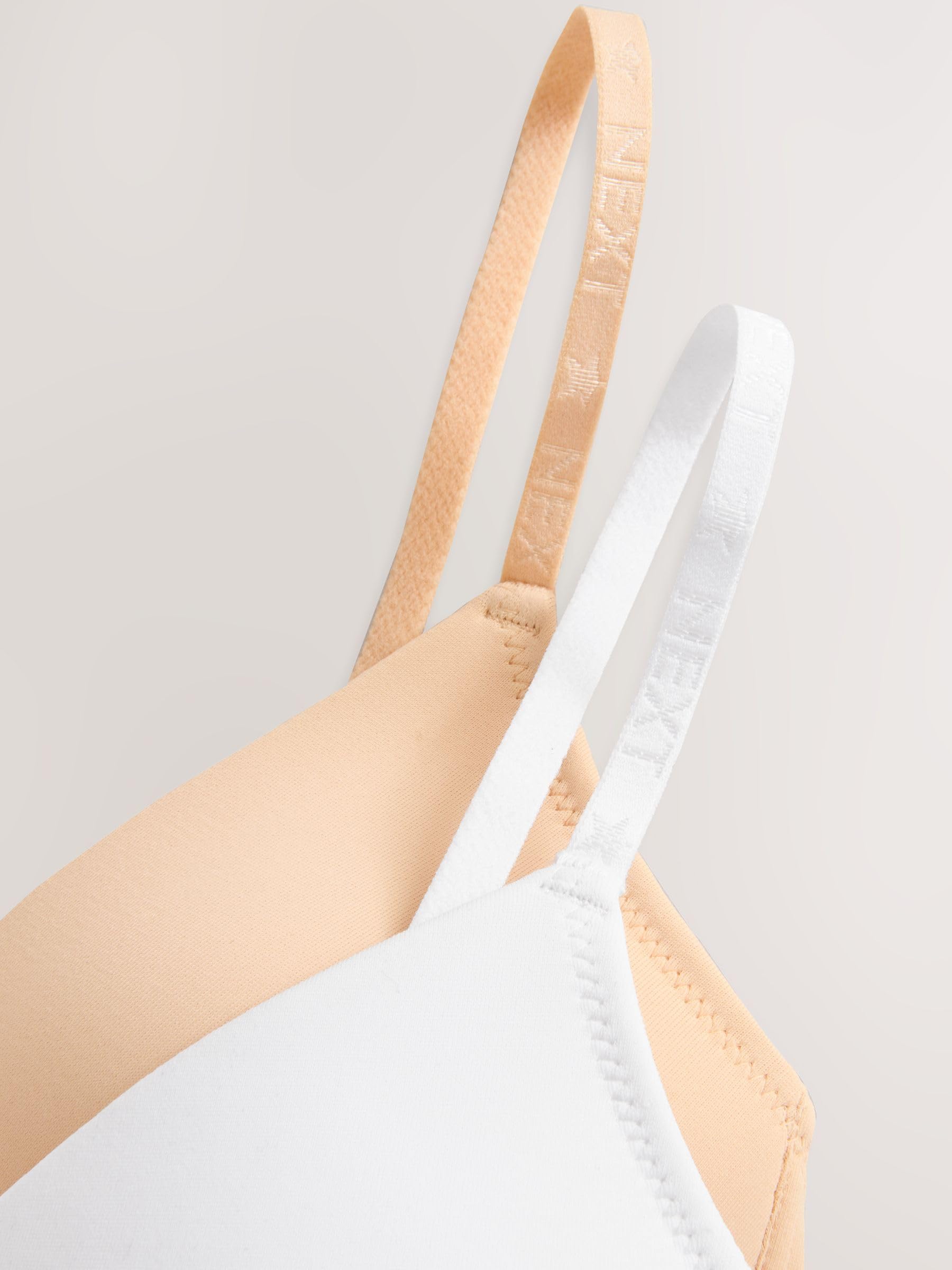 Next reggiseni sportivi donna Nude White 60 confezione 2