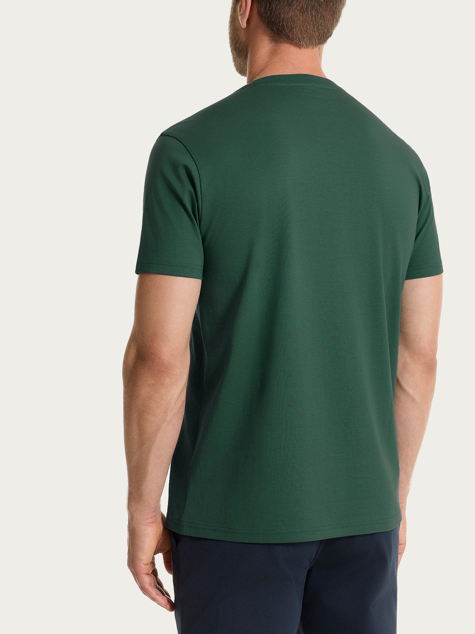 Ragno Maglietta Girocollo Jersey Pineneedle Puro Cotone Uomo