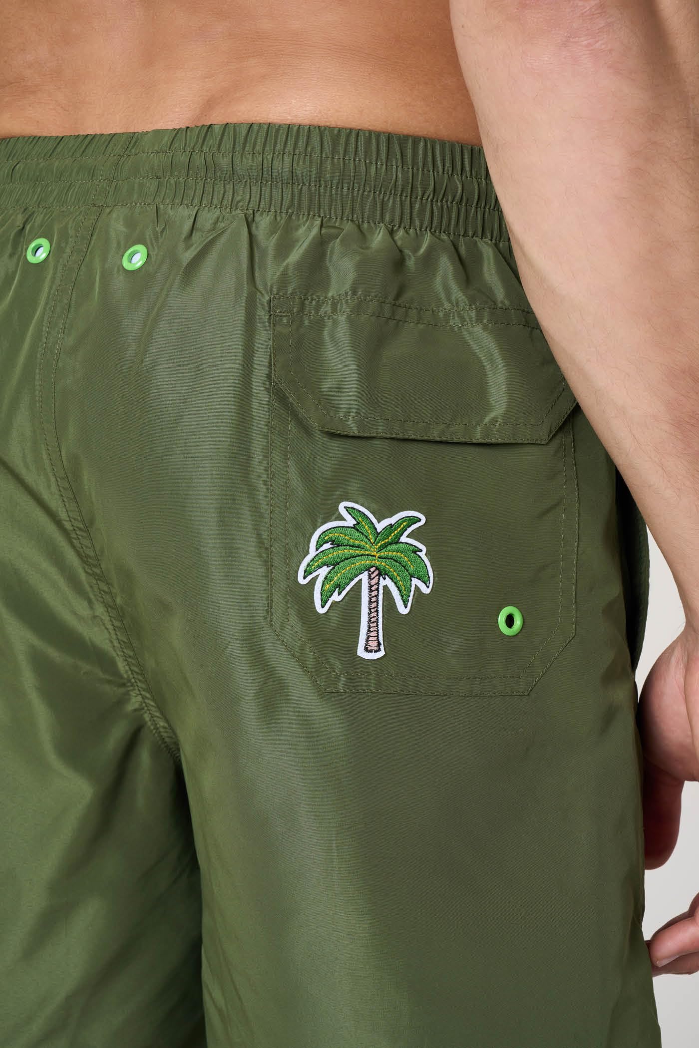 Goldenpoint Palm Patch Costume Mare Uomo Media Lunghezza
