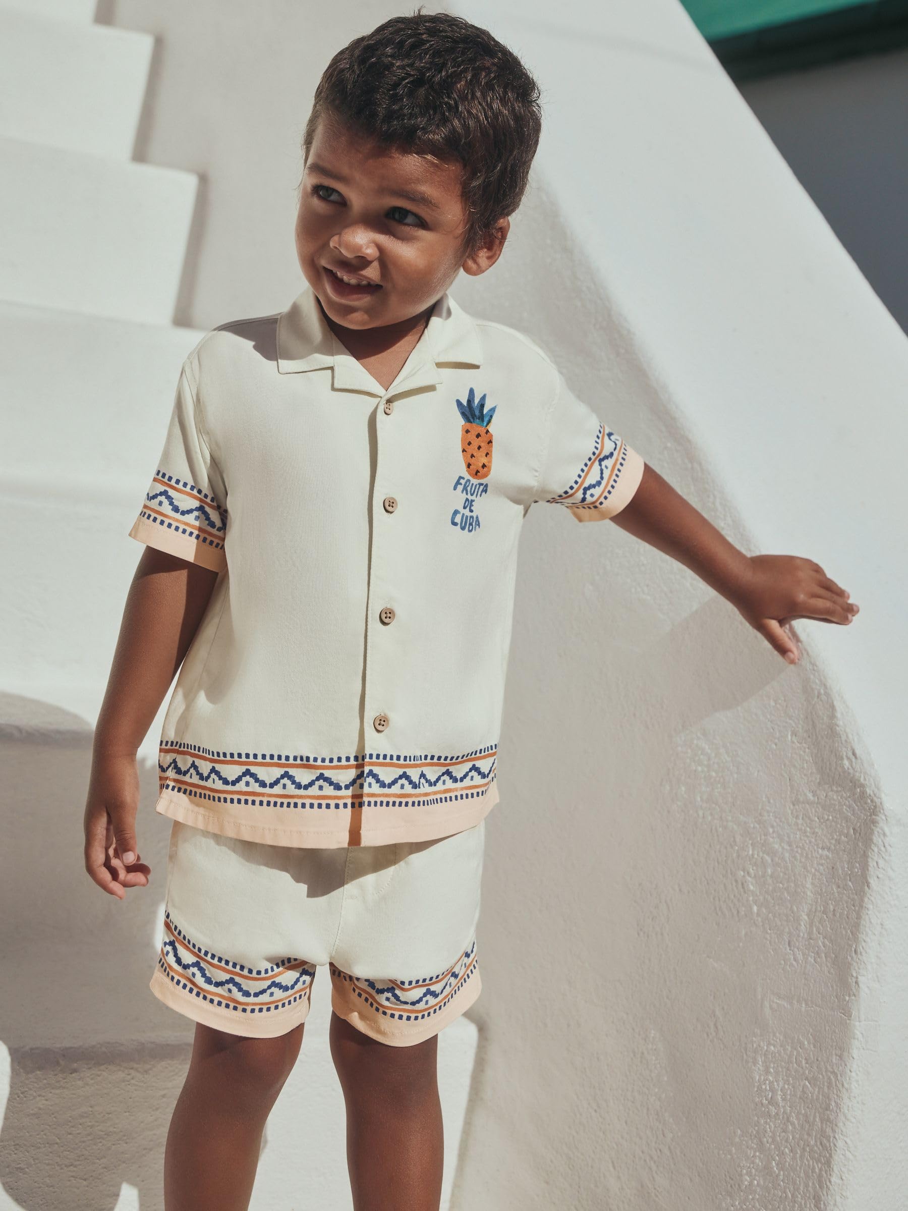 NEXT completo camicia shorts ragazzo 128-134