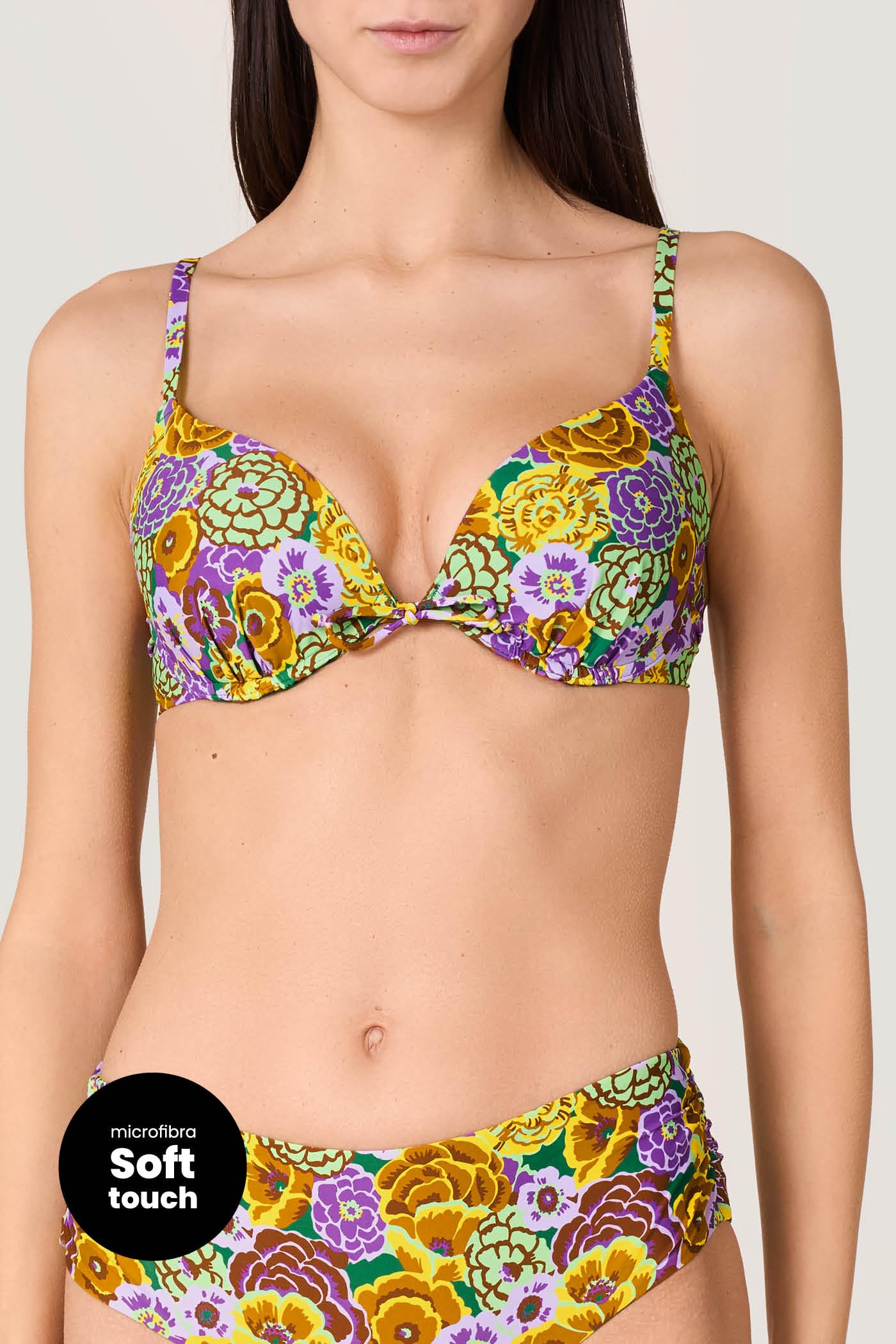 Goldenpoint Fleur Imbottito con Ferretto Top Bikini Floreale