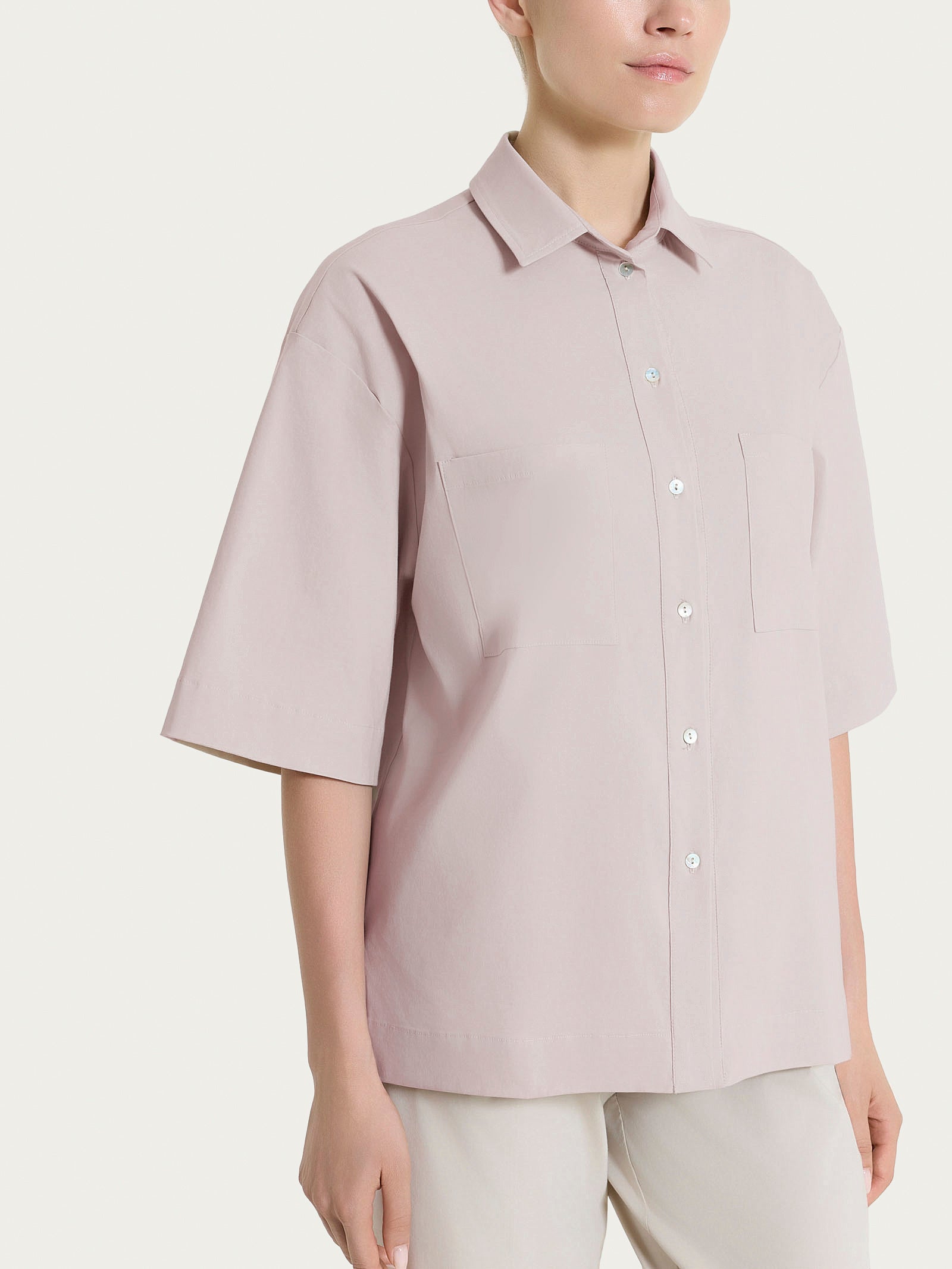 Ragno Super Fresh Sphinx camicia manica corta rosa tasche