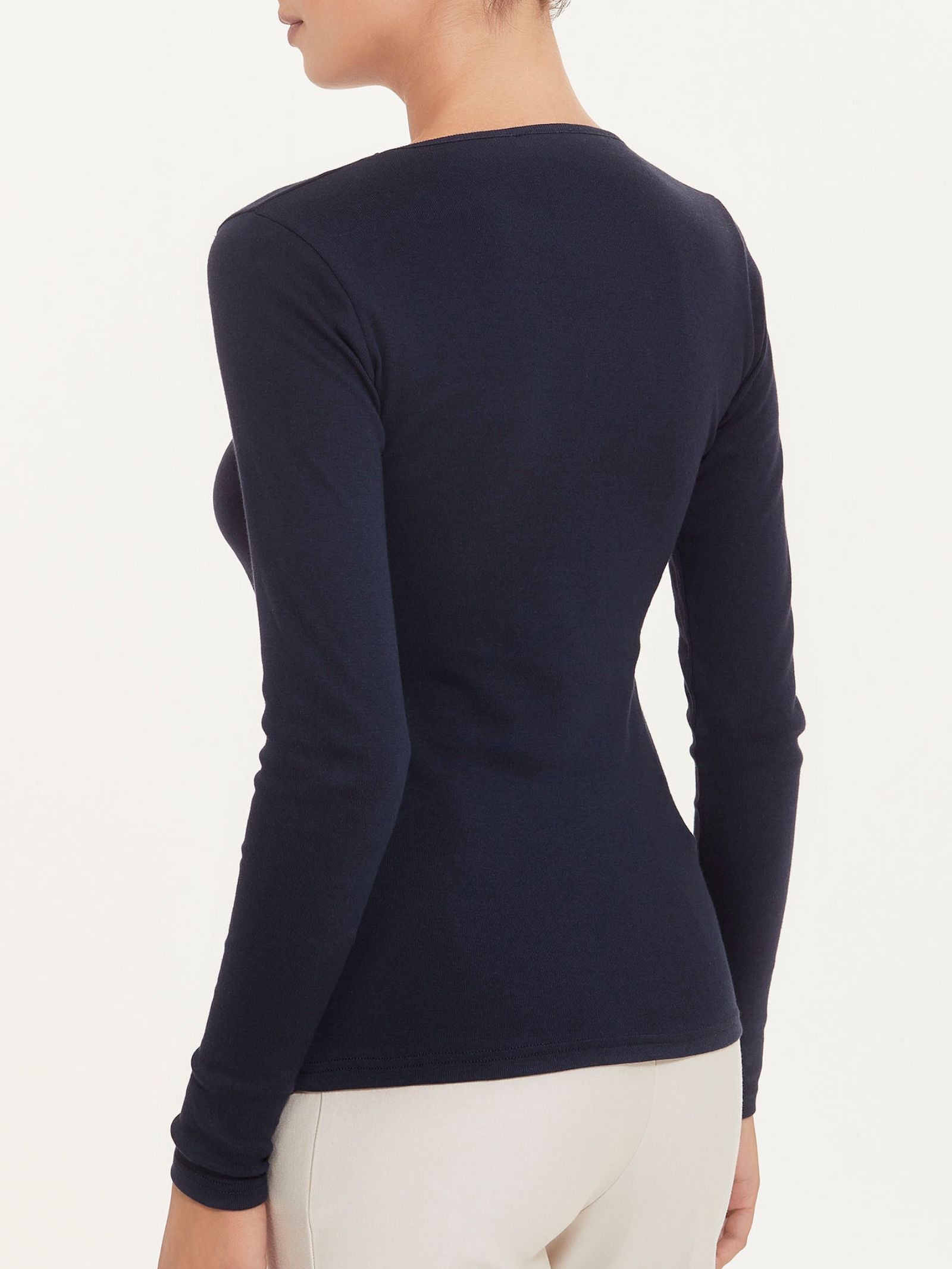Ragno Thermo Cotton Maglia Donna Manica Lunga Blu
