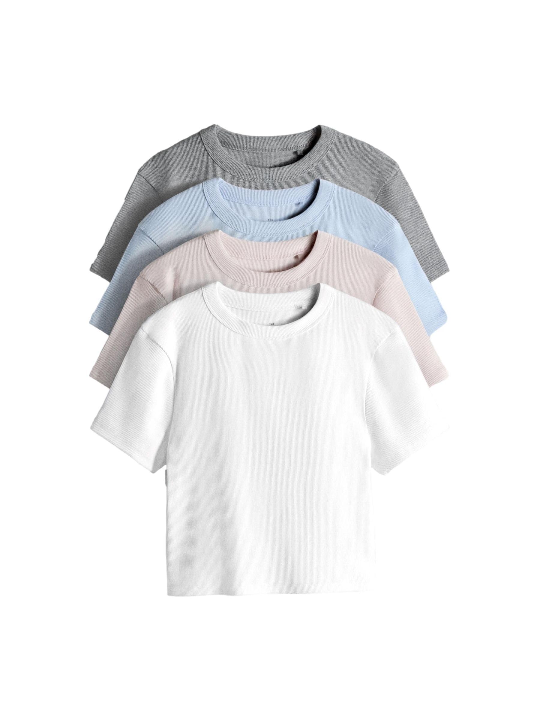 Geo Next The Set t-shirt crop coste 4 pezzi aderente