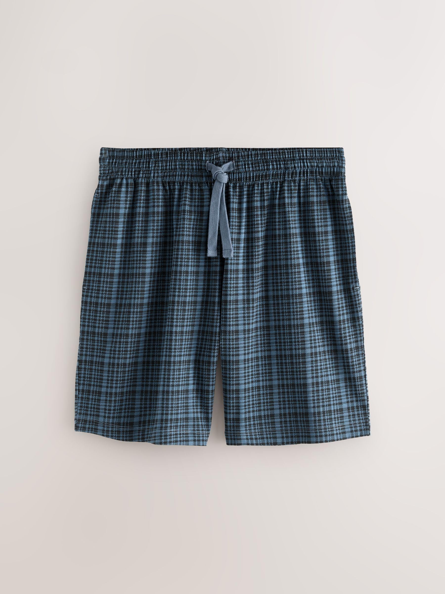 Next Set 2 Shorts Pigiama a Scacchi Jersey Uomo