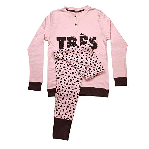 Lady C Tres Chic pigiama lungo donna 100% cotone caldo