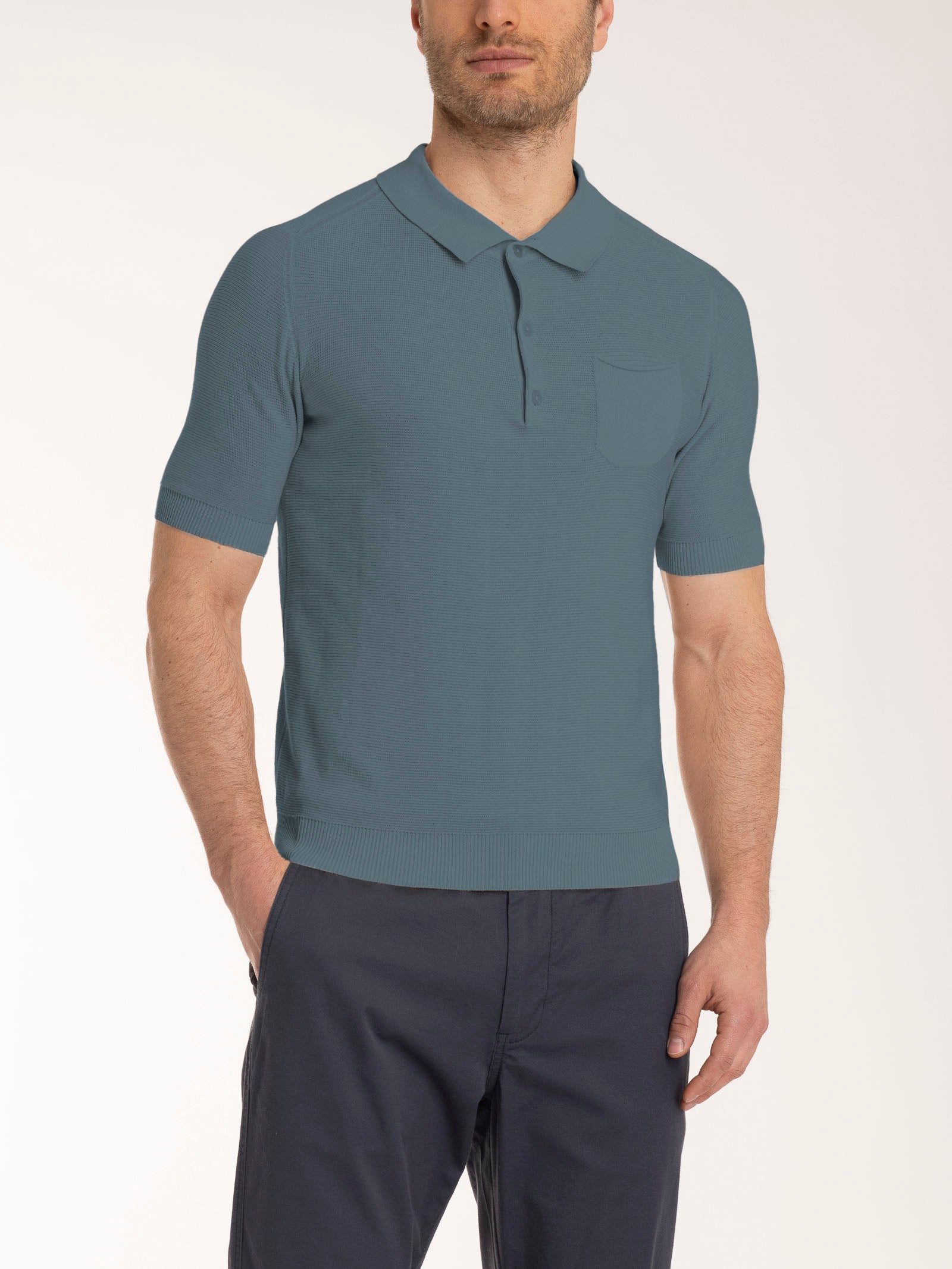 Ragno Puro Cotone Polo punto links stormy weather