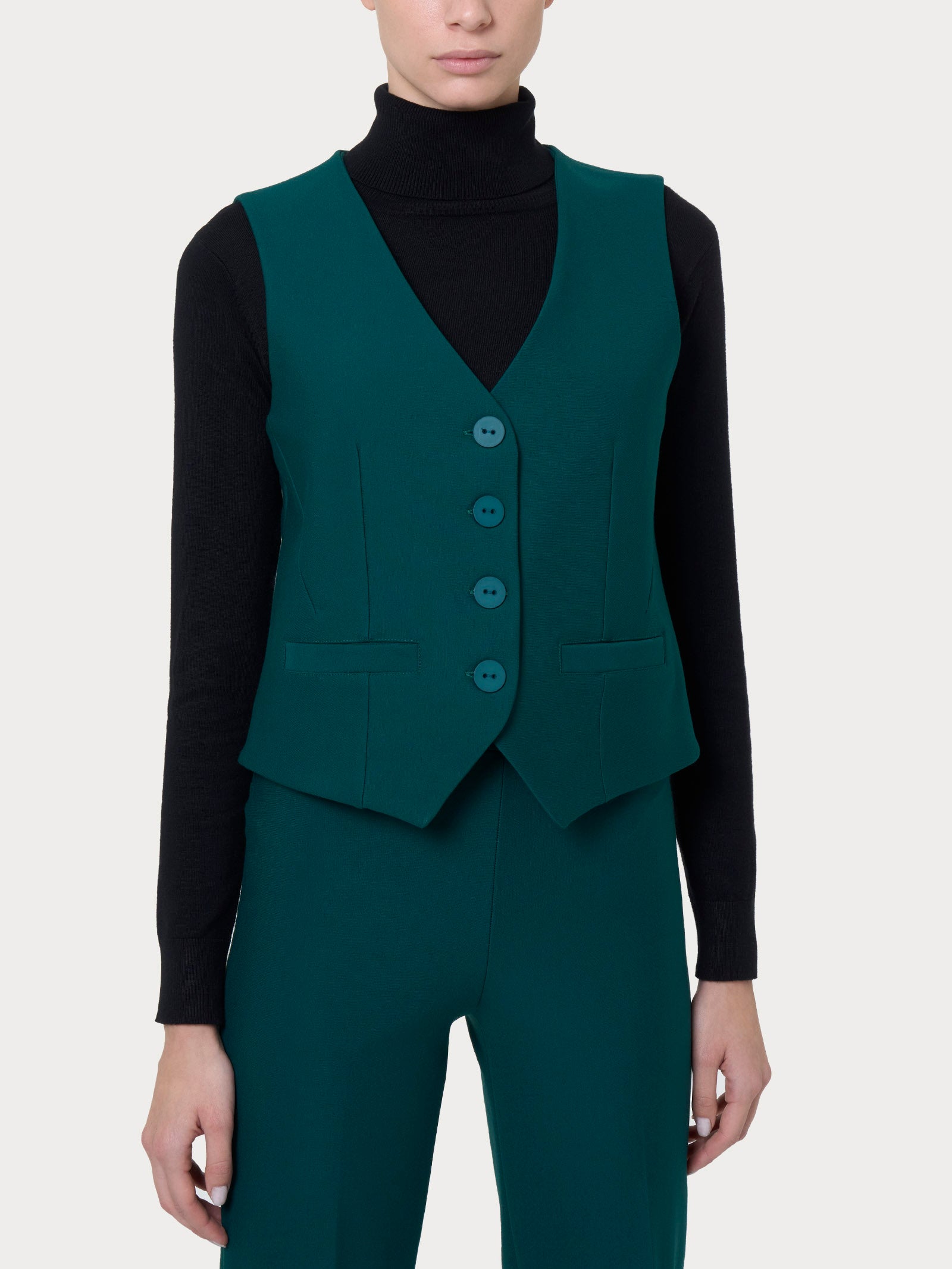 Ragno Compact Gilet donna Rain Forest 4 bottoni