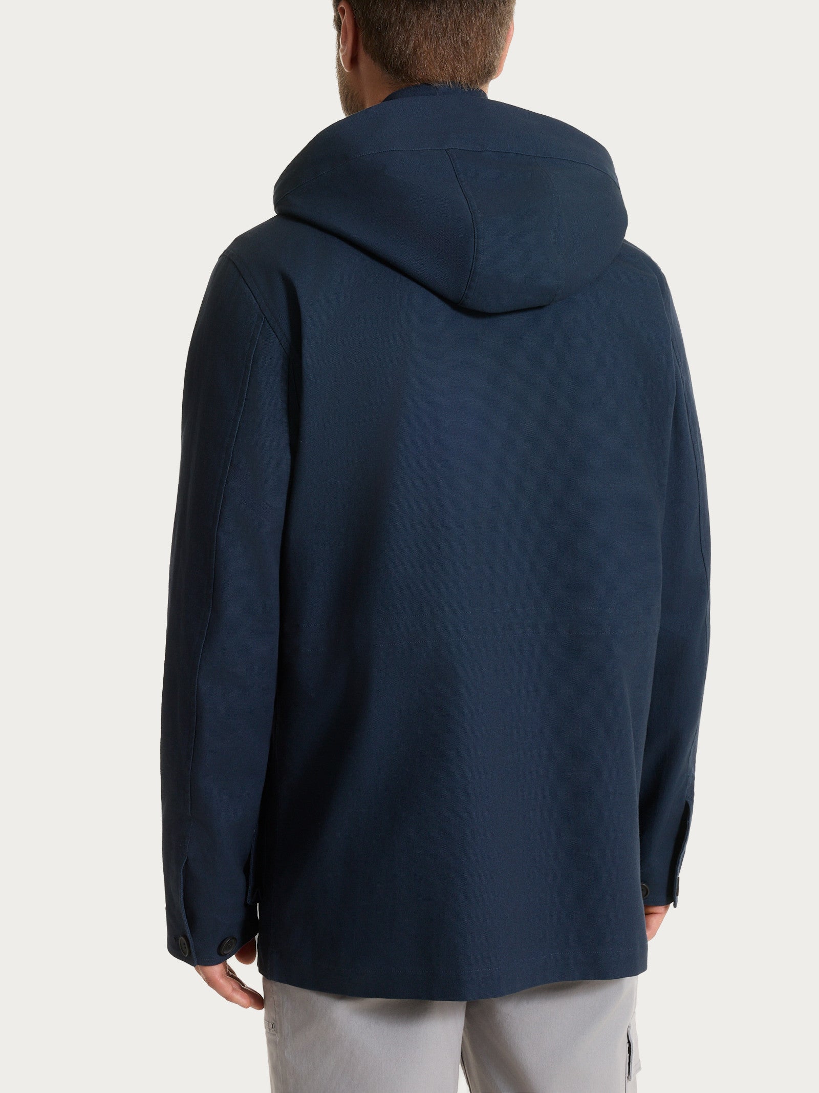 Ragno Canvas Stretch Cappotto Cappuccio Uomo Outer Space