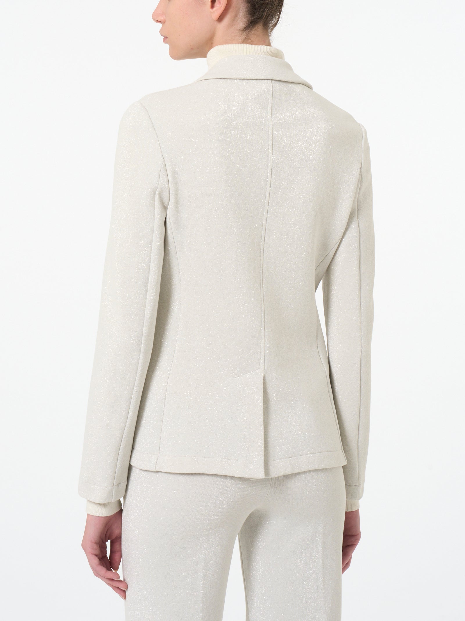 Ragno Compact blazer due bottoni Champignon jacquard