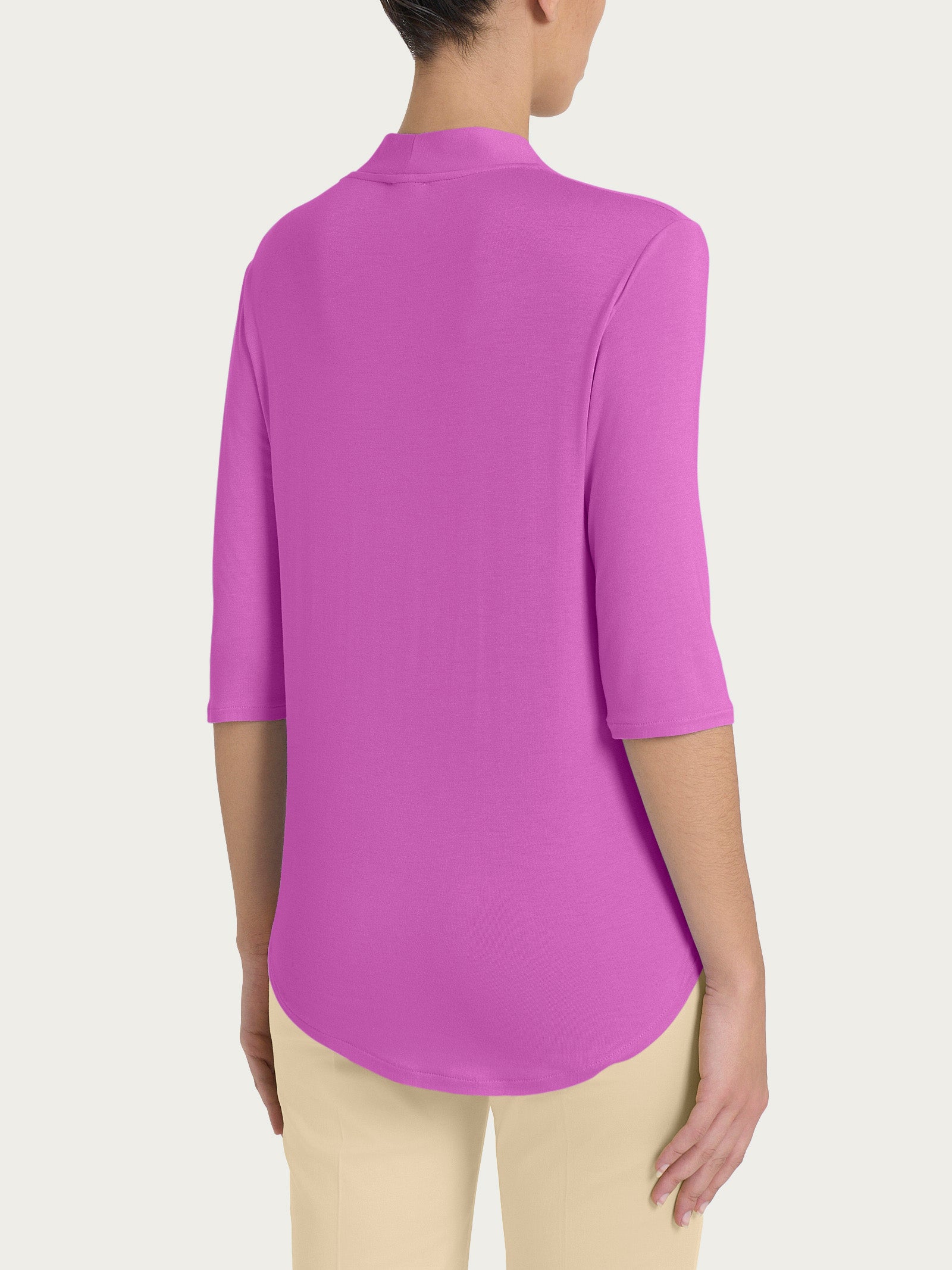 Ragno Viscosa Summer maglietta scollo V viola vestibilità soft