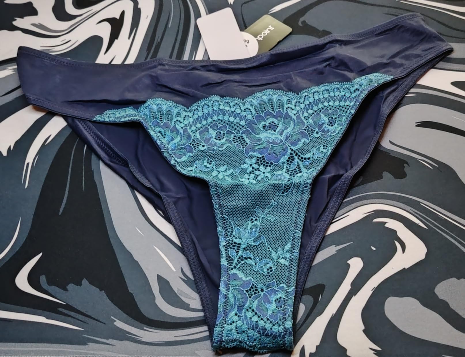 Goldenpoint slip fianco basso lapis microfibra pizzo