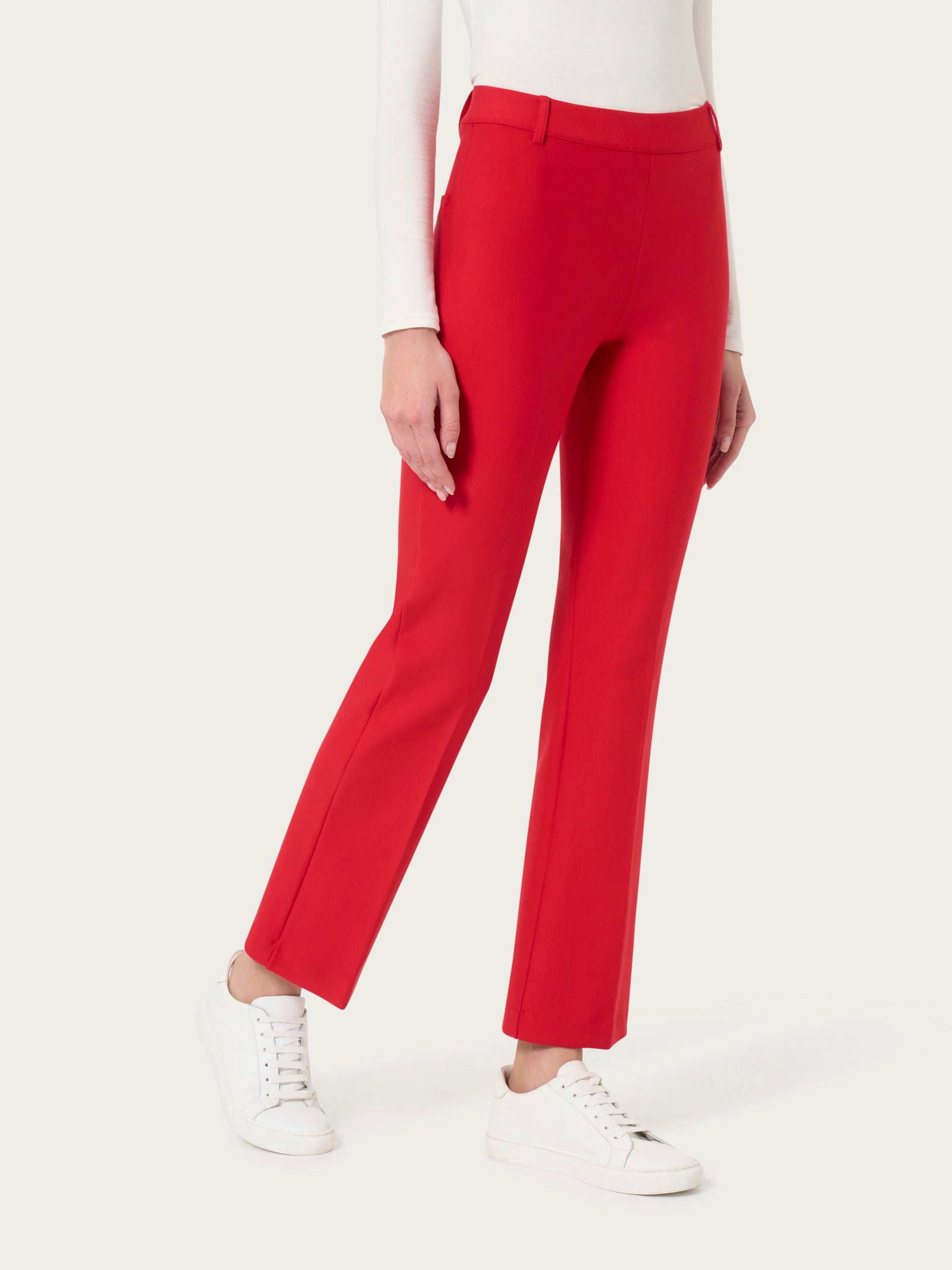 Ragno Compact pantalone flare caviglia Salsa elasticizzato